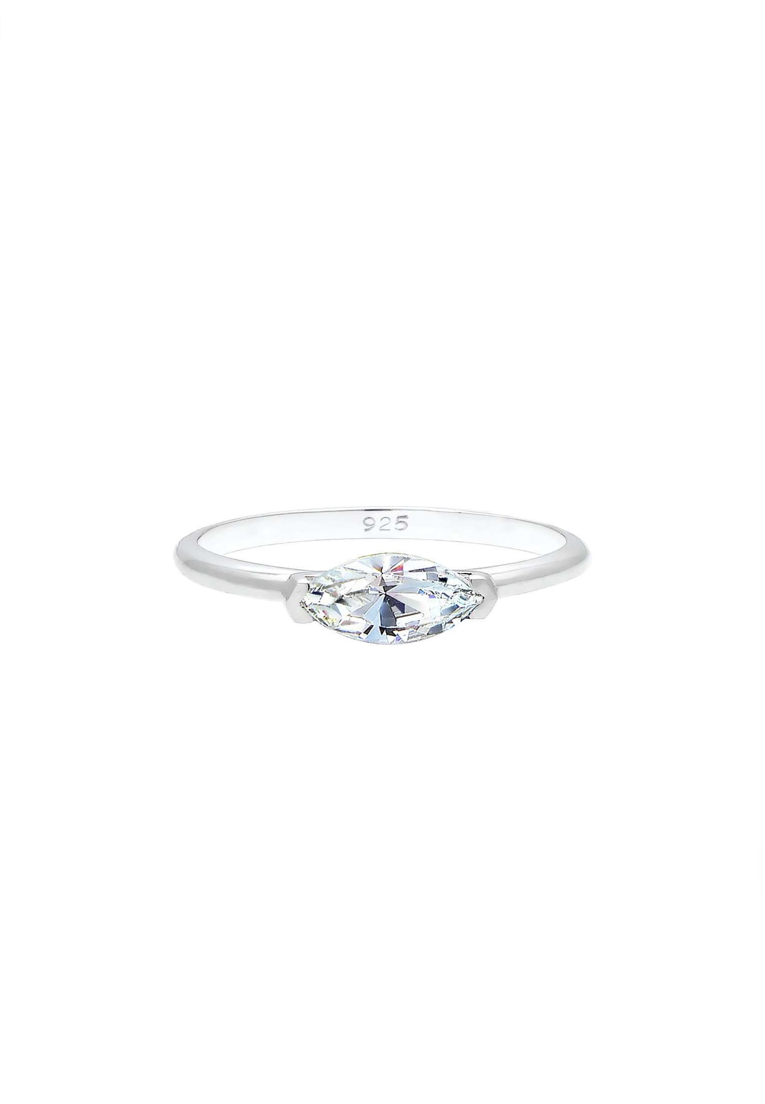 Elli Verlobungsring »Ring Elli Ring Bandring Marquise Kristalle 925 Silber«