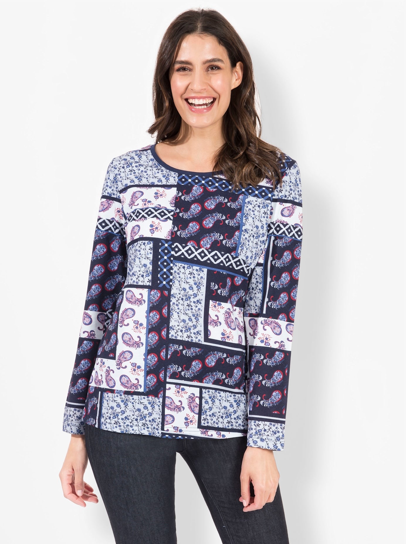 Inspirationen Langarmshirt »Shirt«, (1 tlg.)