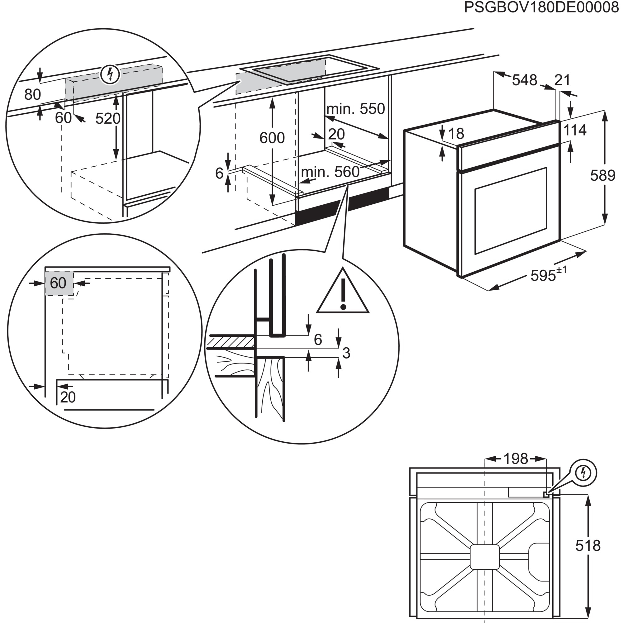 AEG Elektro-Herd-Set »HH24BSIB«, Aqua Clean, Aqua-Reinigungsfunktion