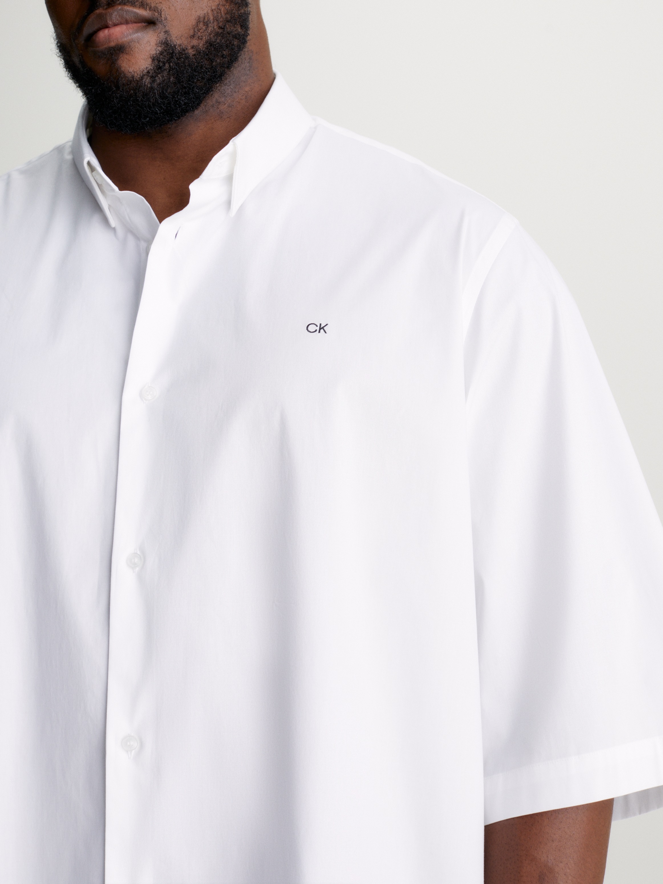 Calvin Klein Big&Tall Kurzarmhemd »BT-STRETCH POPLIN S/S SHIRT«, Große Größen
