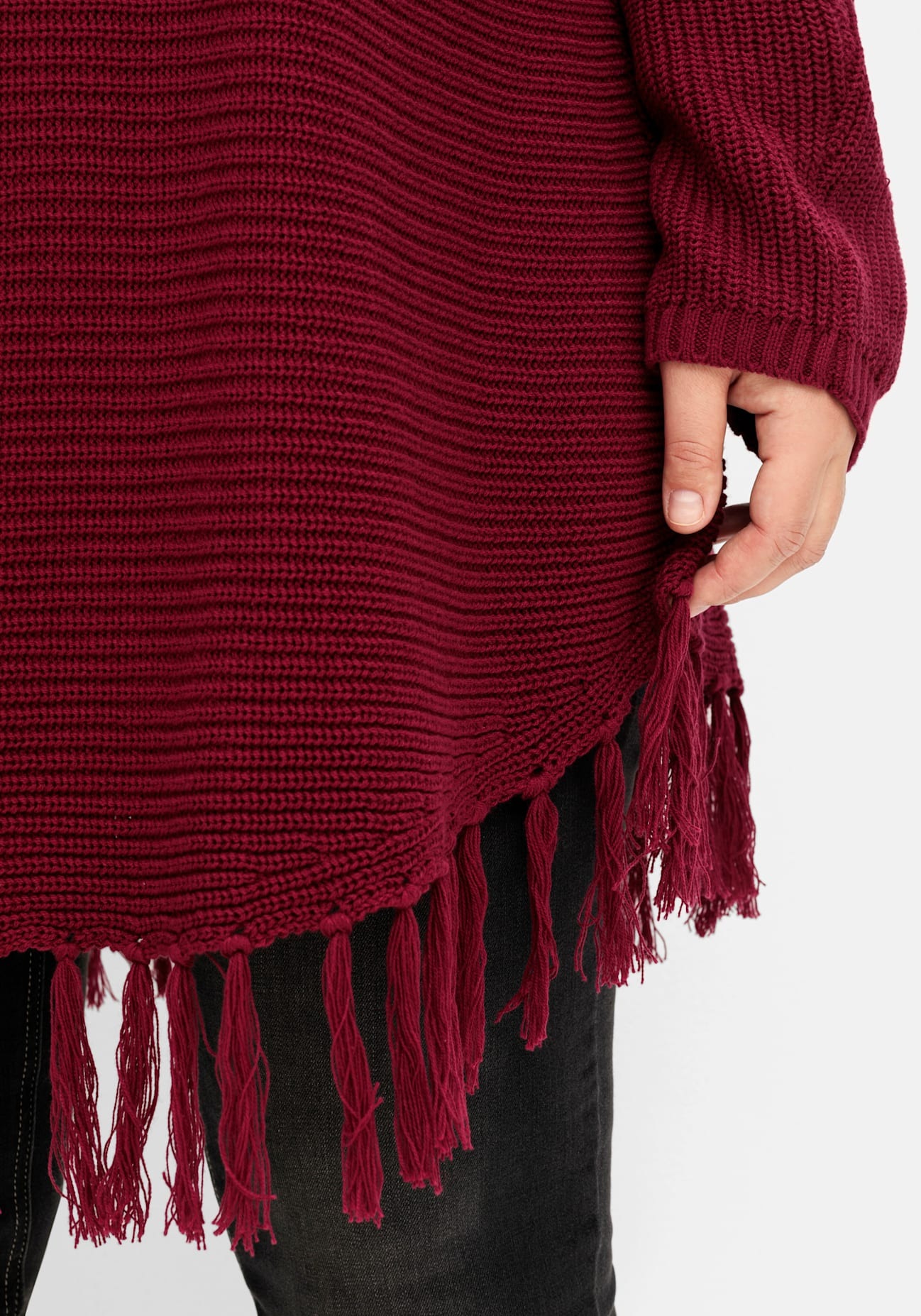 Sheego Strickponcho »Strickpullover«