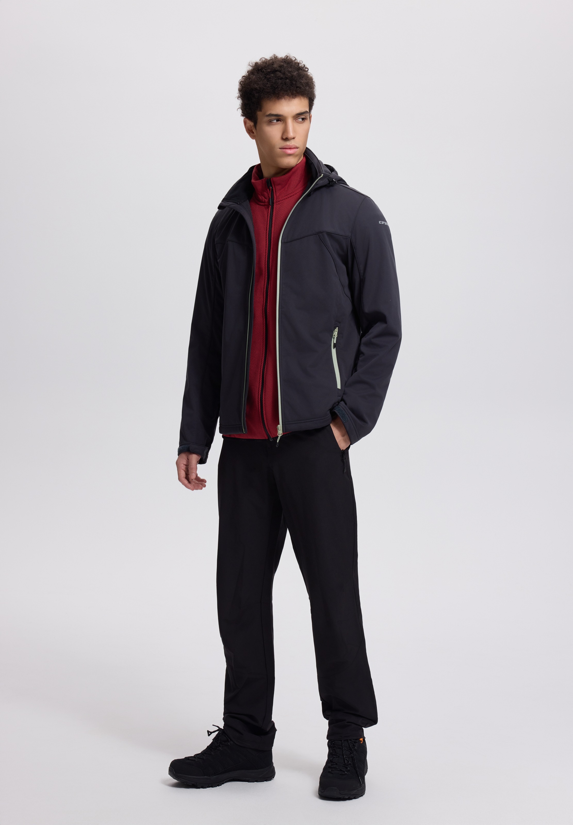 Icepeak Softshelljacke »BIGGS« wasserabweisendes Obermaterial, atmungsaktiv, Wassersäule 8000