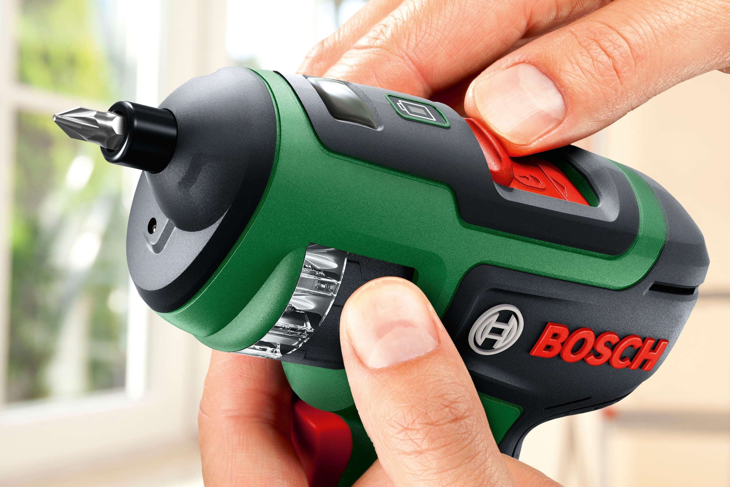 Bosch Home & Garden Akku-Schrauber »PSR SELECT« Magnetischer Bithalter mit Sechskantaufnahme