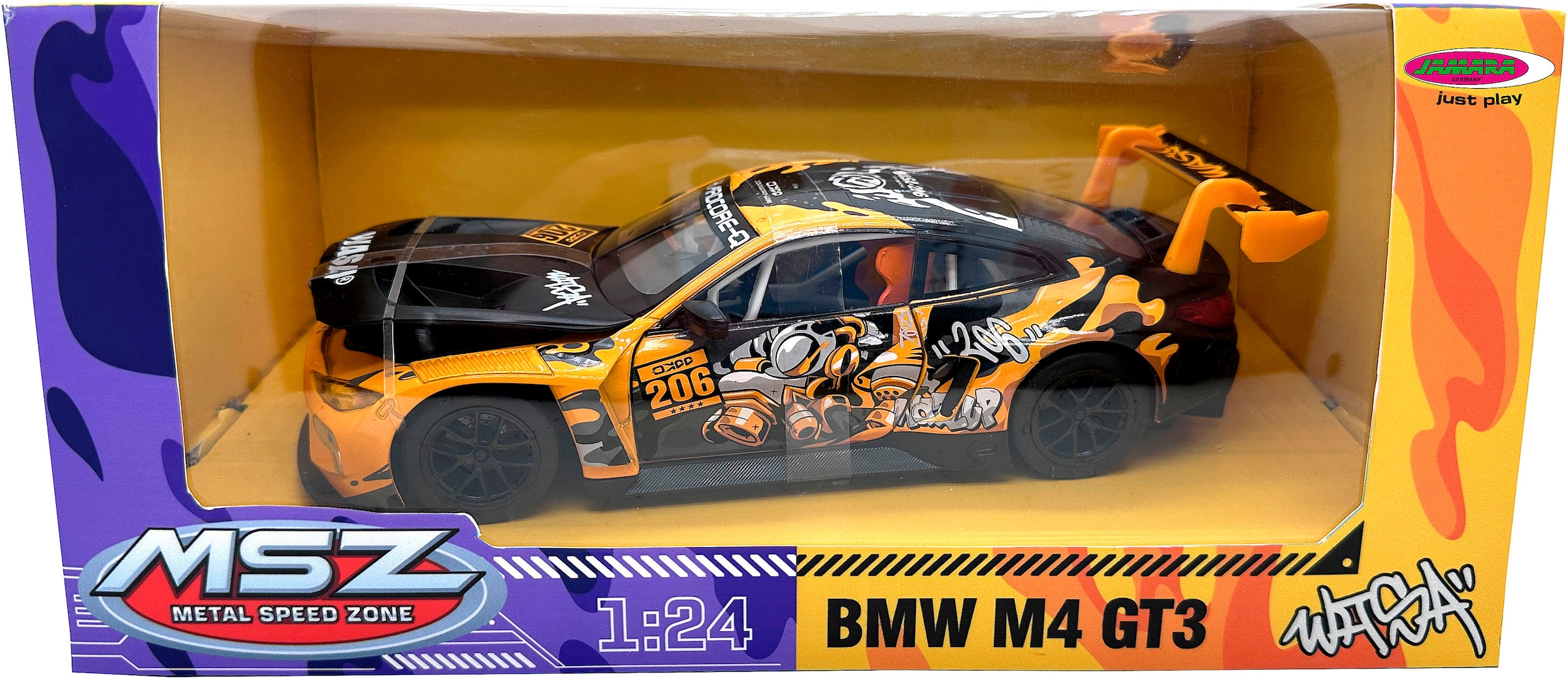 Jamara Spielzeug-Auto »Diecast, BMW M4 GT3 inklusive Batterien« LED Licht; Maßstab 1:24