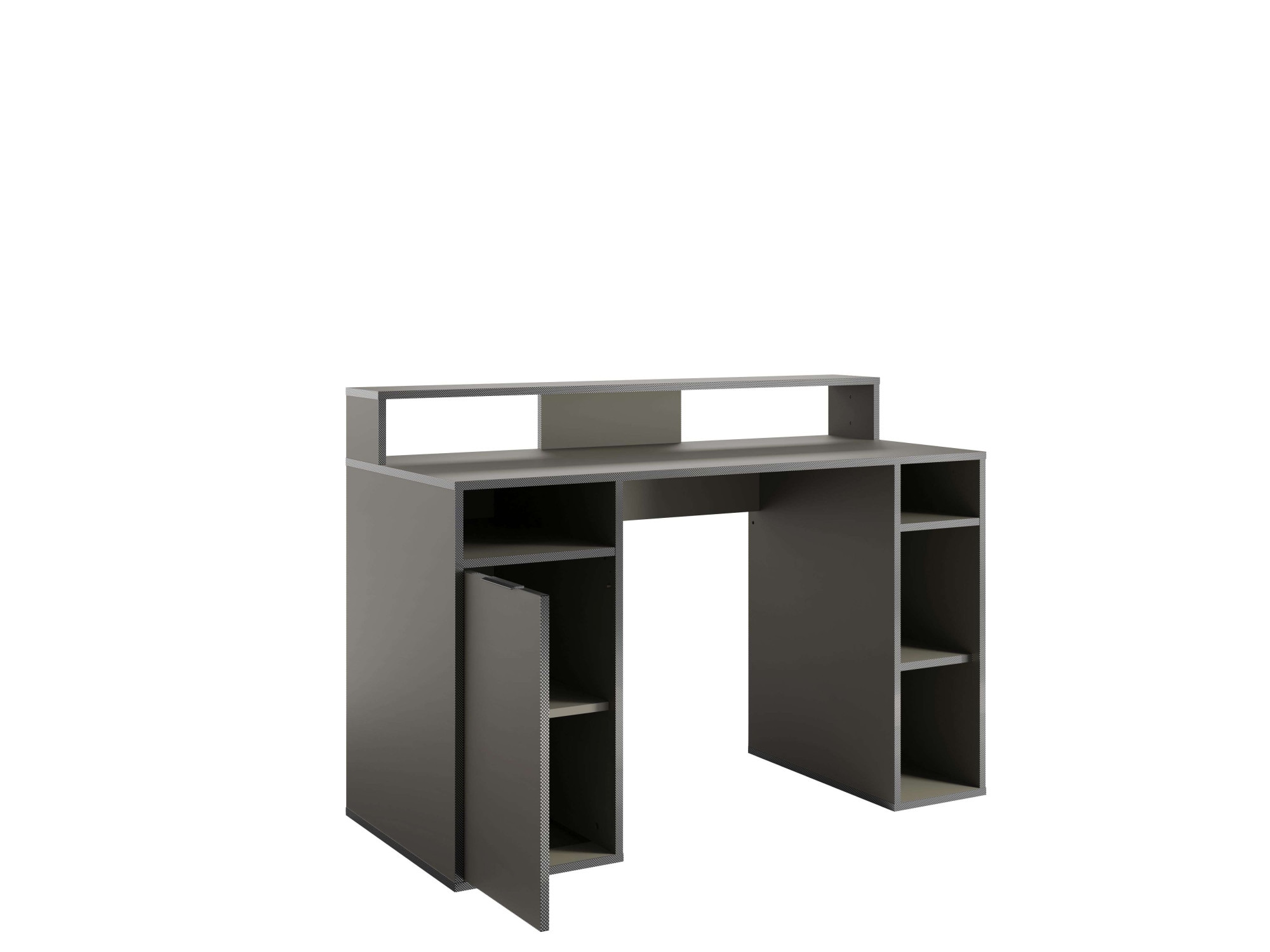 INOSIGN Schreibtisch »Orem«, Gamingtisch mit Tür und Monitoraufsatz, Breite 125 x 55 cm