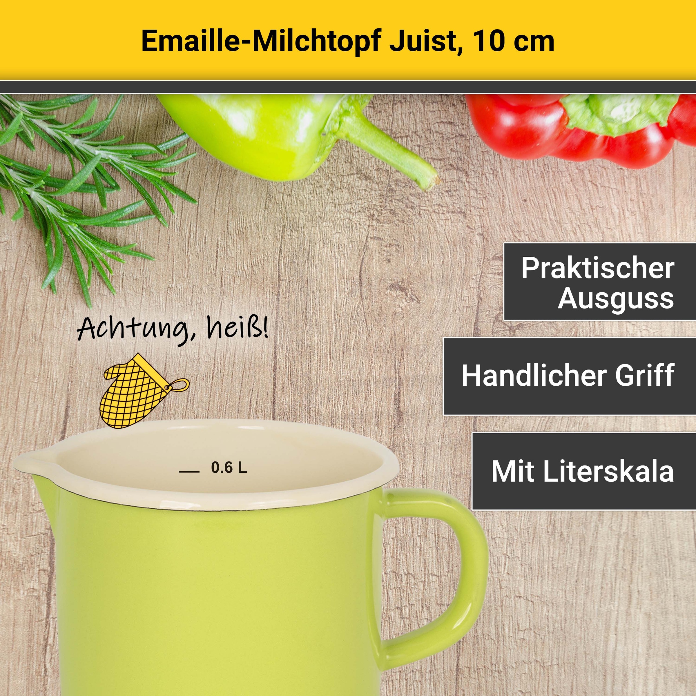 Krüger Milchtopf »Juist« 1 Stk. tlg. Emaille
