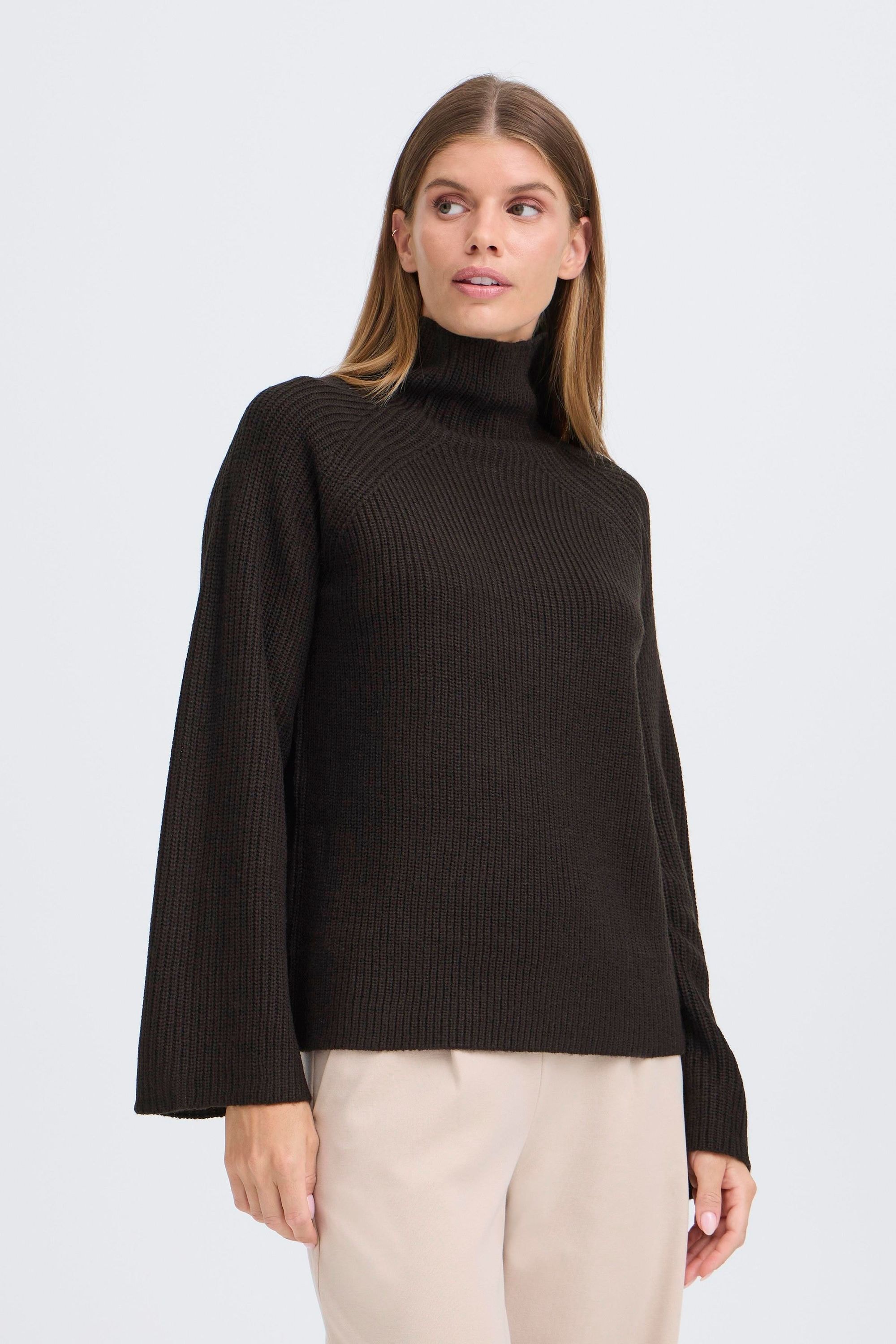 OXMO Strickfleece-Pullover »Strickpullover OXBMMNELLY TURTLENECK«