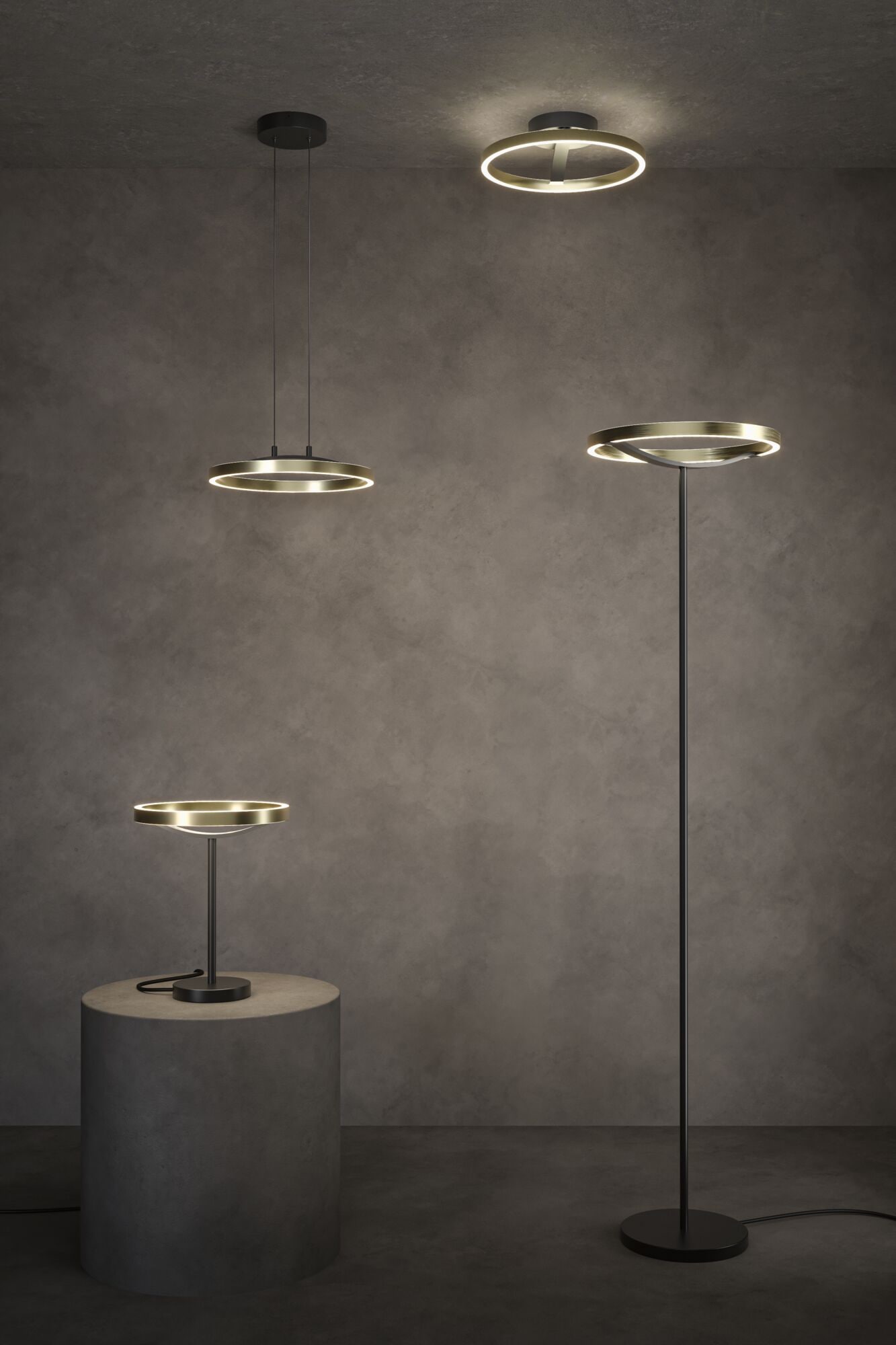 Paulmann LED Deckenleuchte »Melira WD LED 24W Gold /Schwarz 230V Metall« LED-Modul 1 Stk. 3StepDim