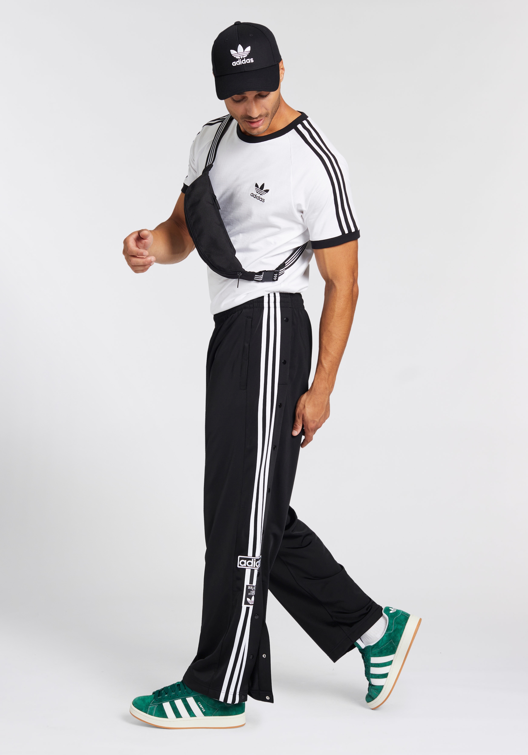 adidas Originals Sporthose »ADIBREAK«, (1 tlg.), Knopfleiste am Bein, Knopfhose