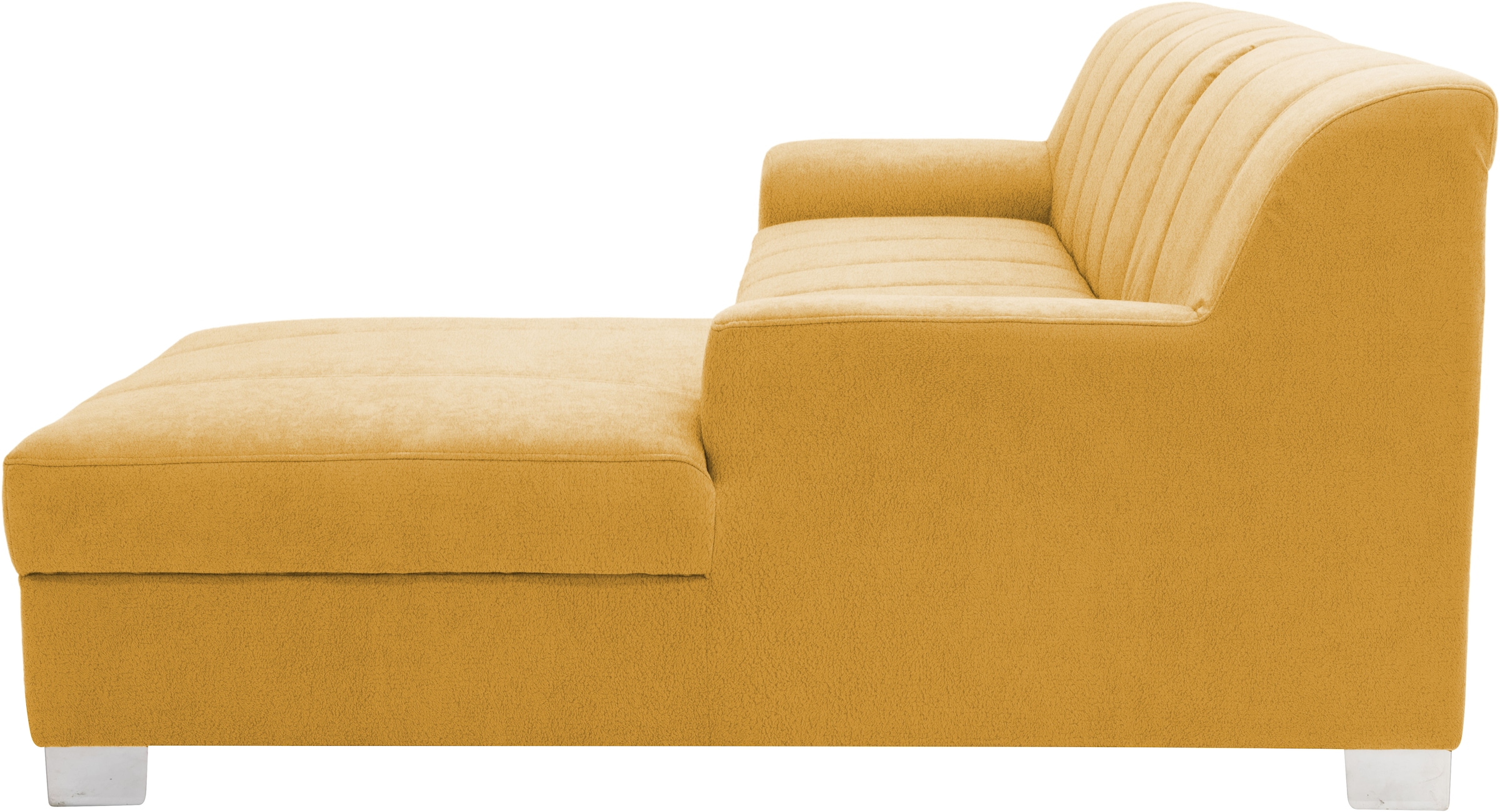 OTTO home Ecksofa »Lolland 241 x 146 cm, modern, mit Steppungen, gemütlich« L-Form, aus pflegeleichtem, weichem Luxus-Microfaser