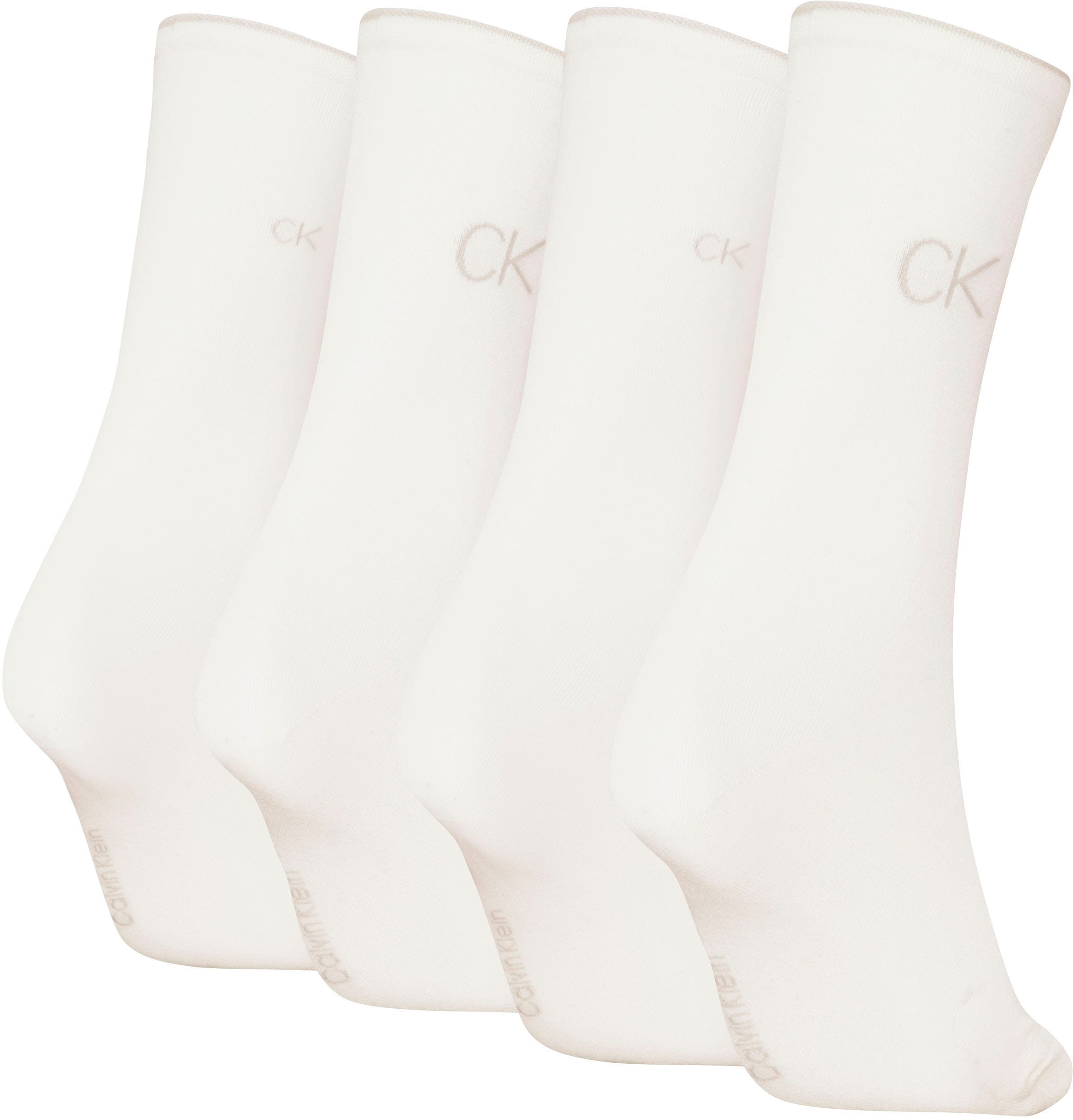 Calvin Klein Socken »CK WOMEN SOCK 4P IRIDESCENT«, (Packung, 4 Paar), mit Logostickerei