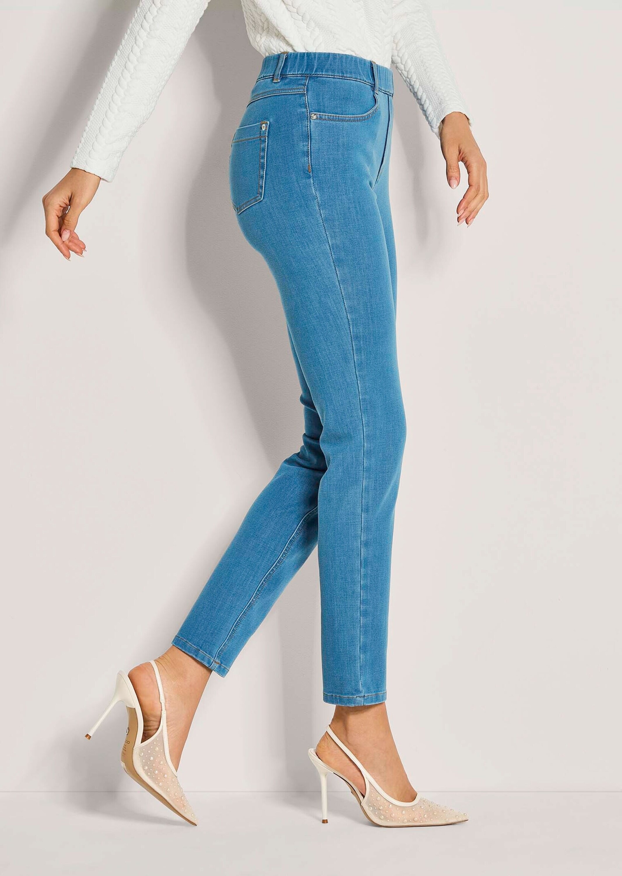 MADELEINE Regular-fit-Jeans »Jeggings Denim-Leggings mit Schlupfbund«