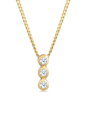 Diamore Collierkettchen »Kreis Geo Trio Diamant (0.045 ct.) 585 Gelbgold« kaufen
