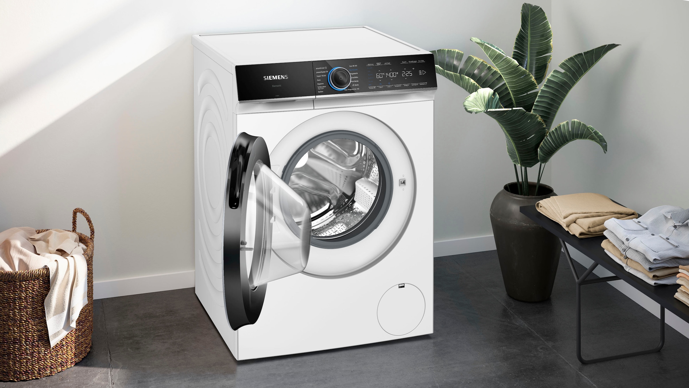 SIEMENS Waschmaschine »WG44B2A40«, 9 kg, 1400 U/min, i-Dos – dosiert Waschmittel und Wasser in der exakten Menge