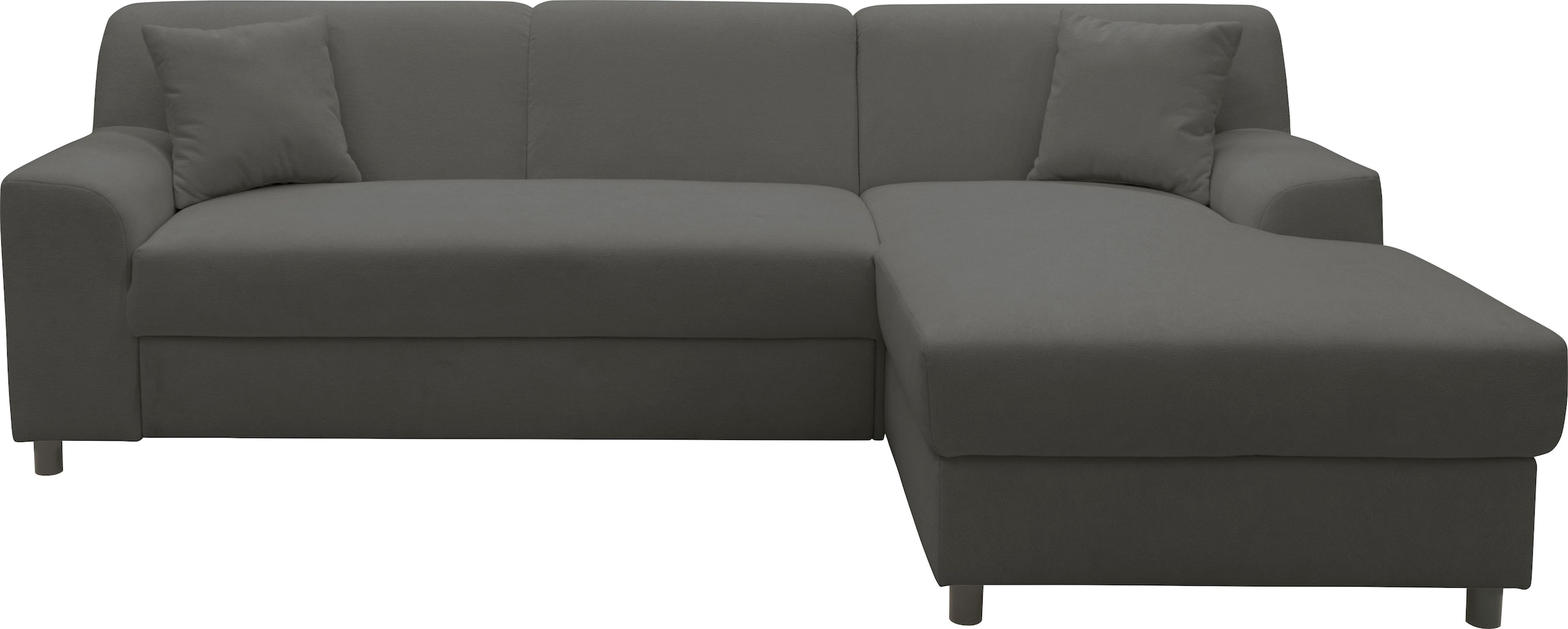 INOSIGN Ecksofa »Turah 2, L-Form, in Cord u. wasserabweisender Microfaser, Federkern«, B/T/H: 241/146/79 cm, incl. Zierkissen, wahlweise mit Bettfunktion