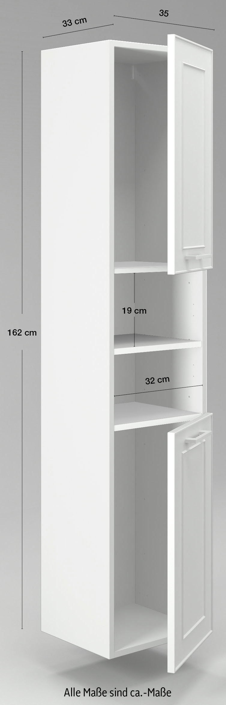 162 cm bequem »Star«, bestellen Höhe Hochschrank welltime Badmöbel,