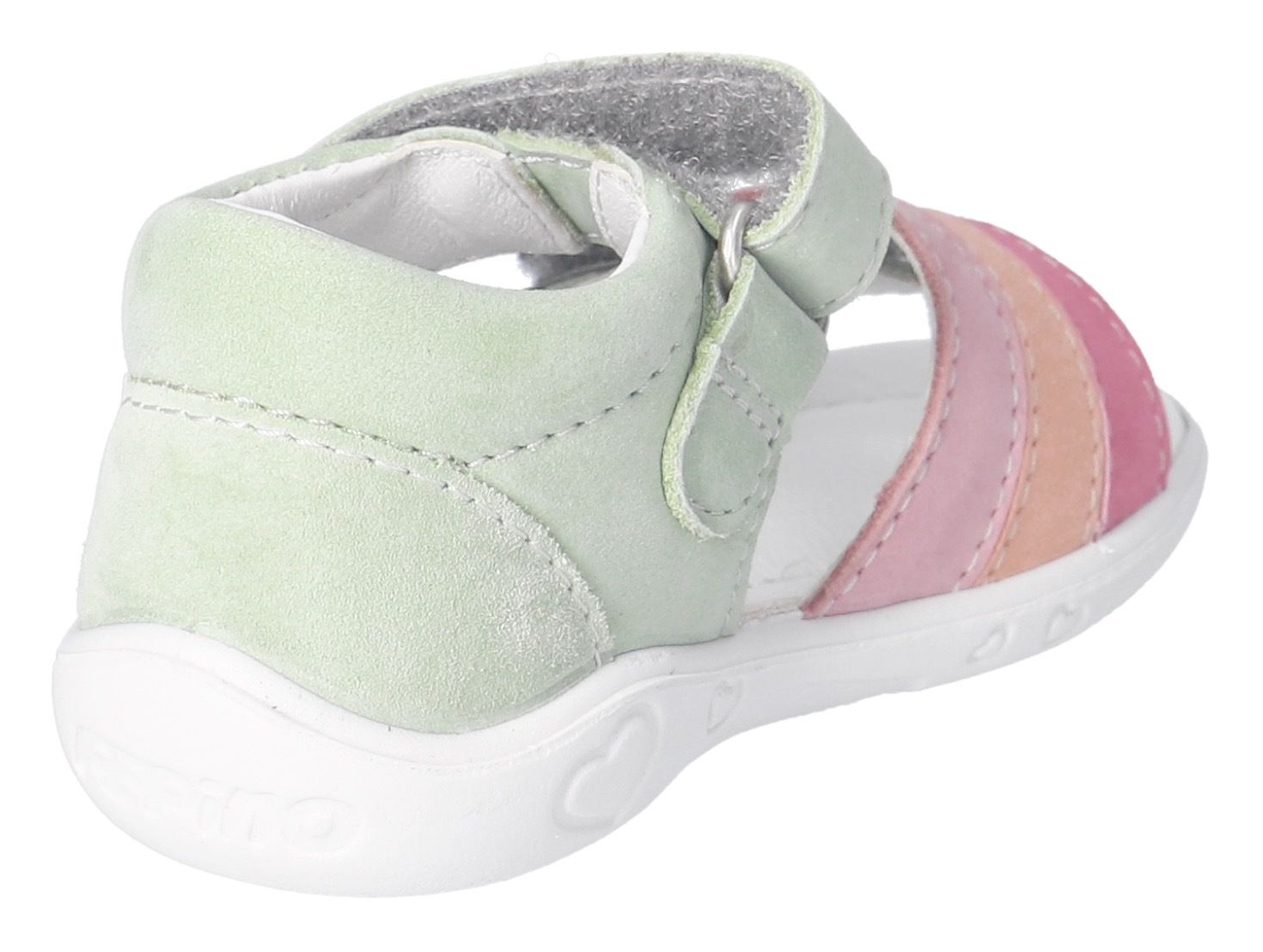 PEPINO by RICOSTA Sandale »Tia WMS: mittel«  , Klettsandale im Regenbogendesign, WMS, Größenschablone zum Download