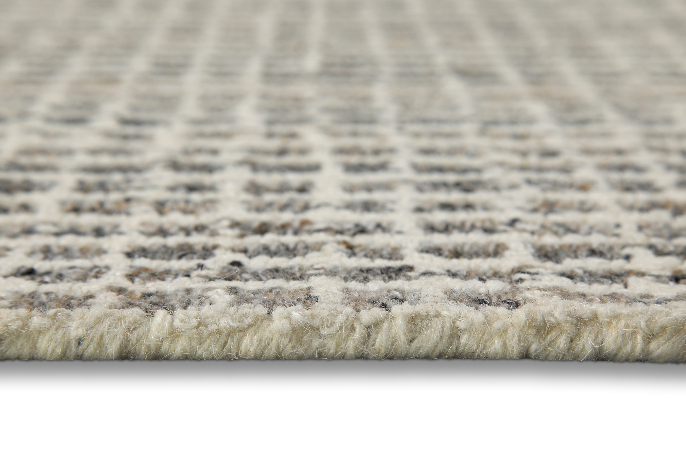 Wecon home Teppich »Hamptons FOURTEEN«, rund, 10 mm Höhe, Fasermix, Kurzflor, Wohnzimmer, Schlafzimmer, elegant, Karo-Muster