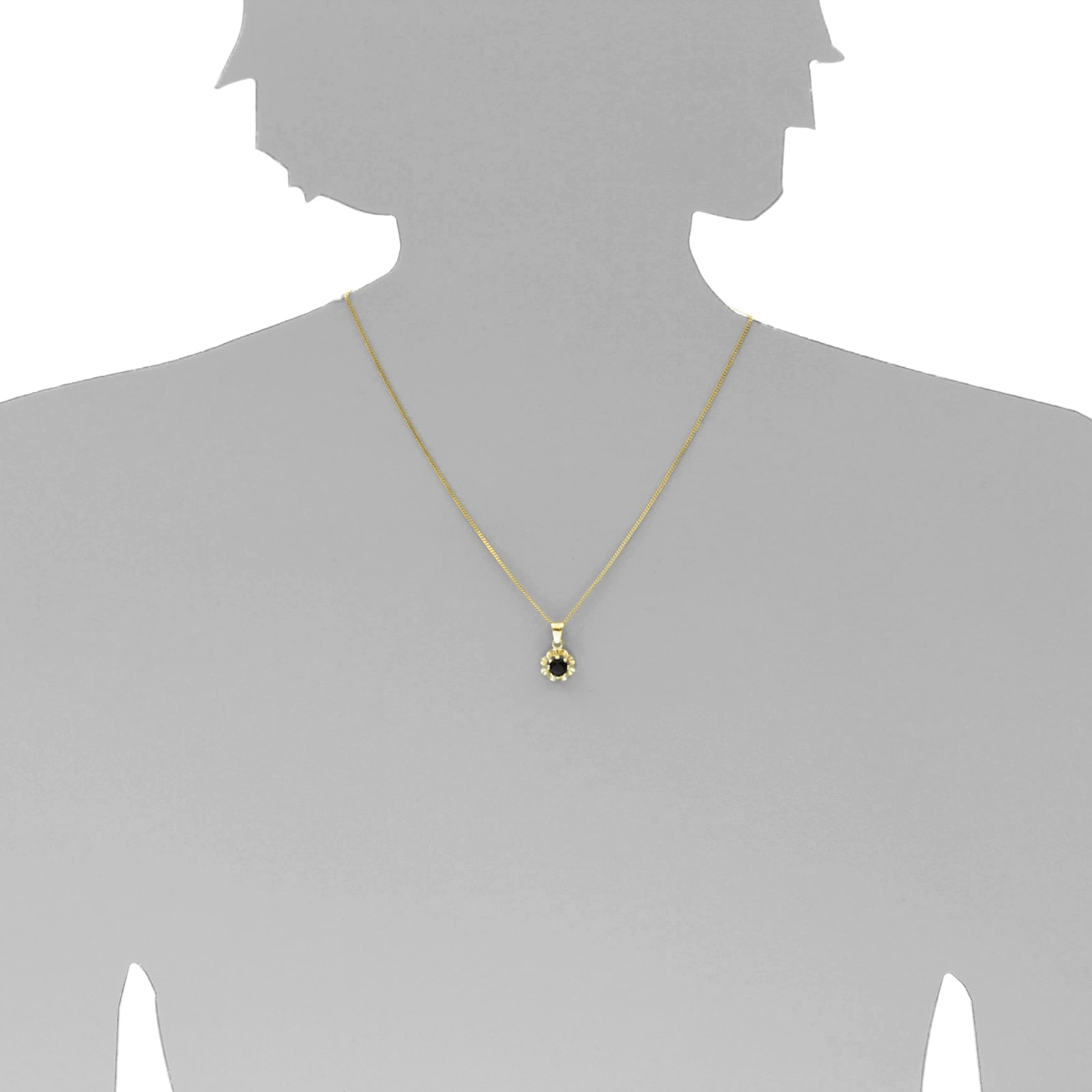 OSTSEE-SCHMUCK Kettenanhänger »- Pia 6 mm - Gold 333/000 - Granat«