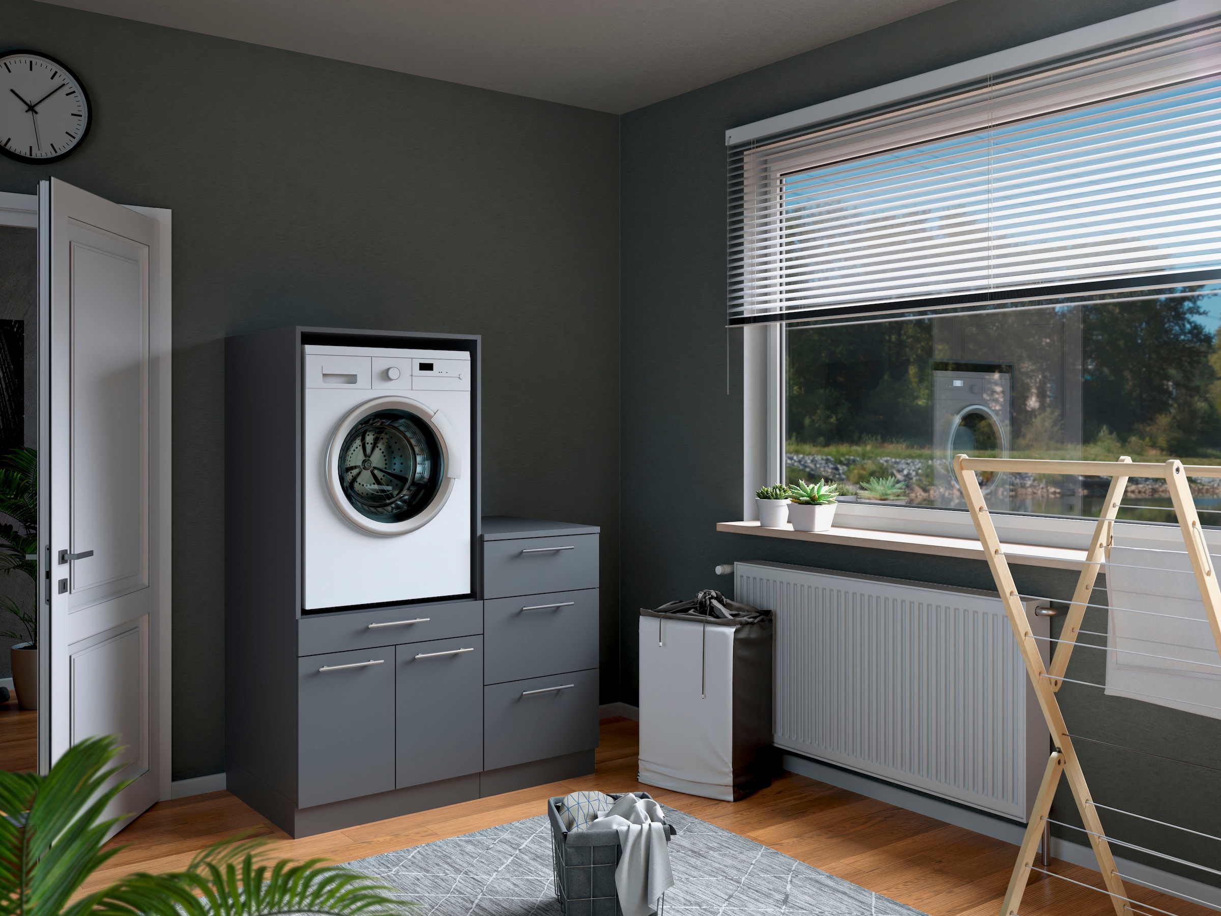 Laundreezy Mehrzweckschrank-Set »Laundreezy, 2-tlg. Mehrzweckschrank-Set B/H/T 118/162/68 cm« 2 Stk. tlg.