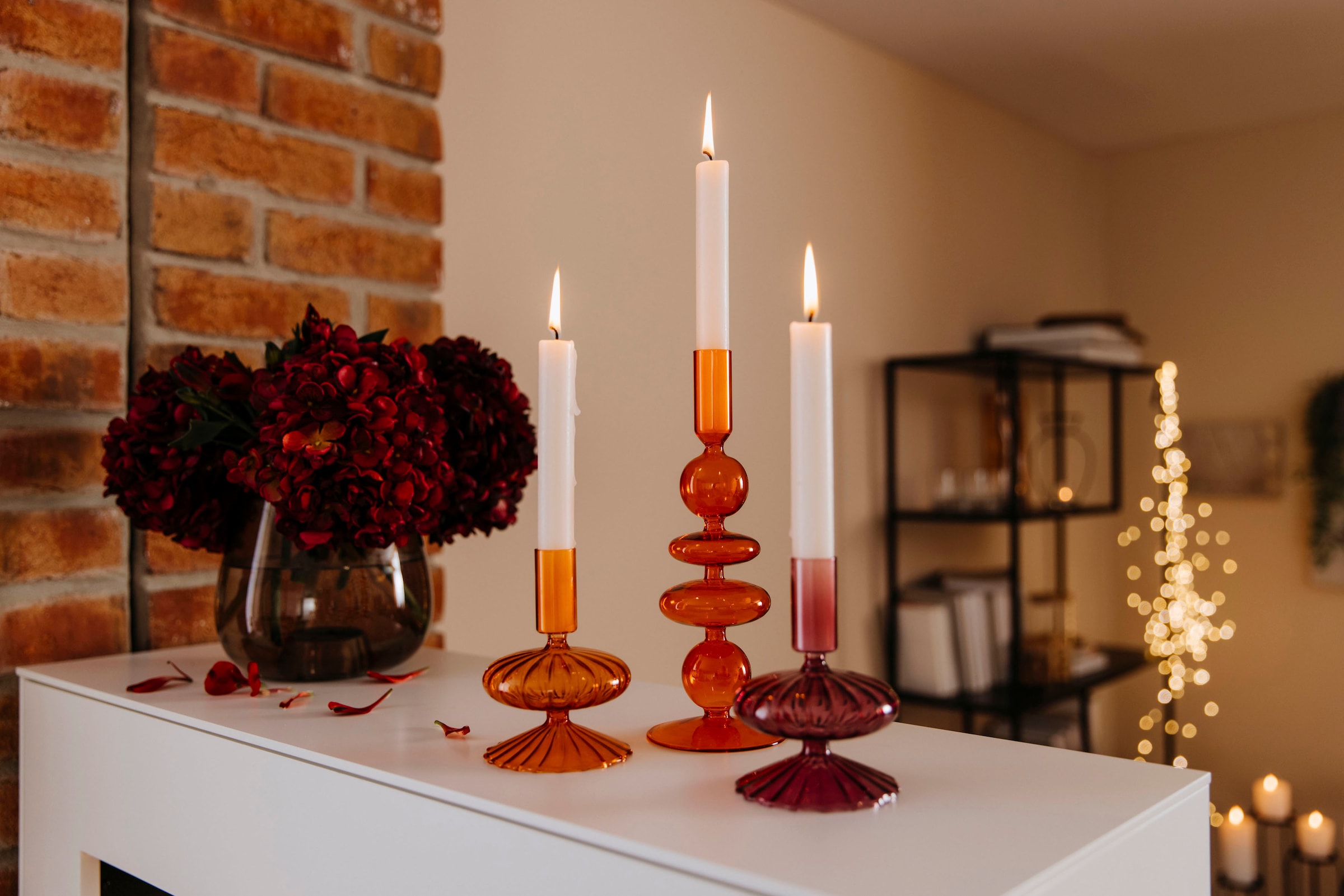 AM Design Kerzenleuchter »aus Stabkerzenhalter, (Set, ca. St.), cm bestellen bequem 10 Höhe 2 Glas«