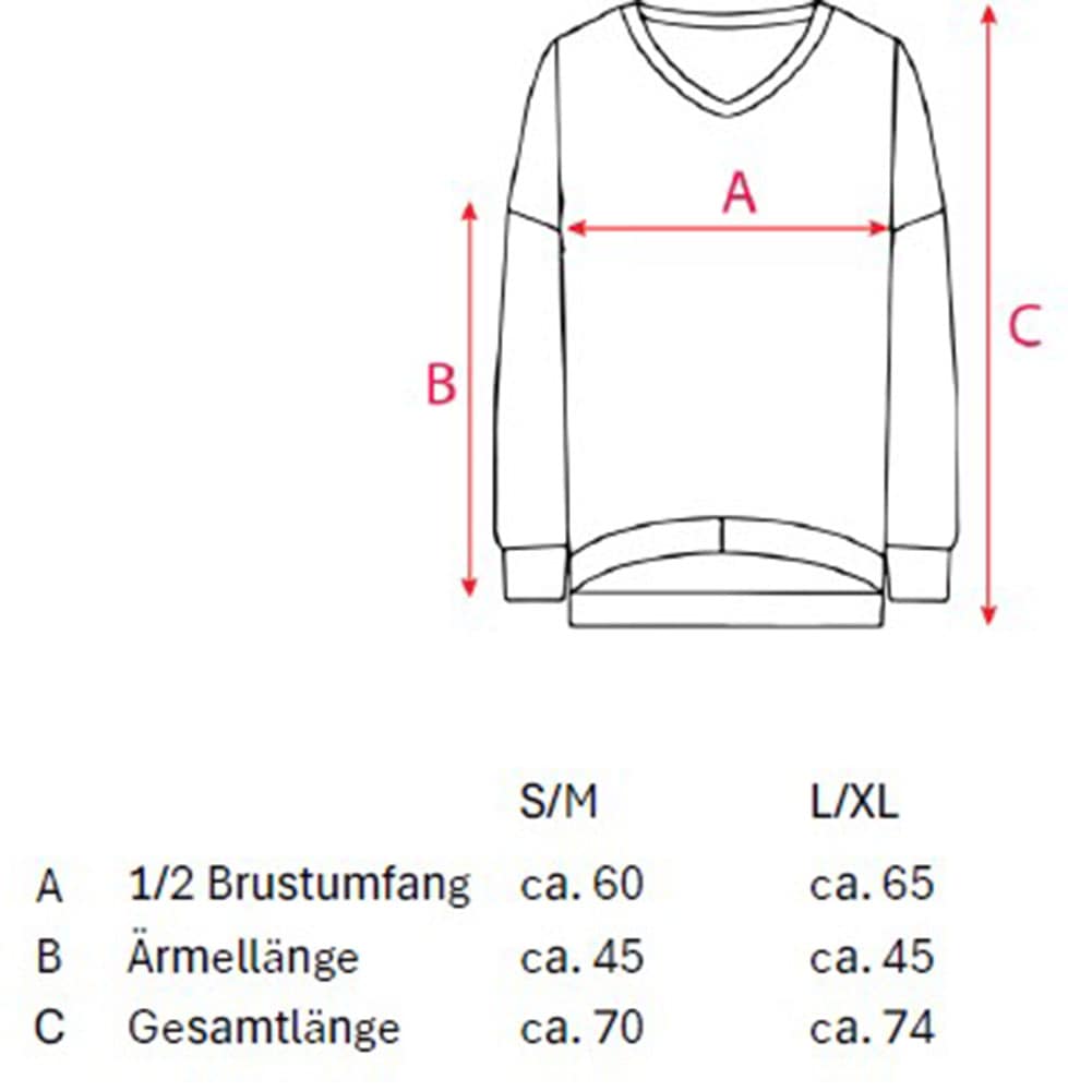 Zwillingsherz Sweatshirt »"Leo Allover Neon Kante"«, in trendiger Leo-Optik, mit Vokuhila-Schnitt und neonfarbenen Details