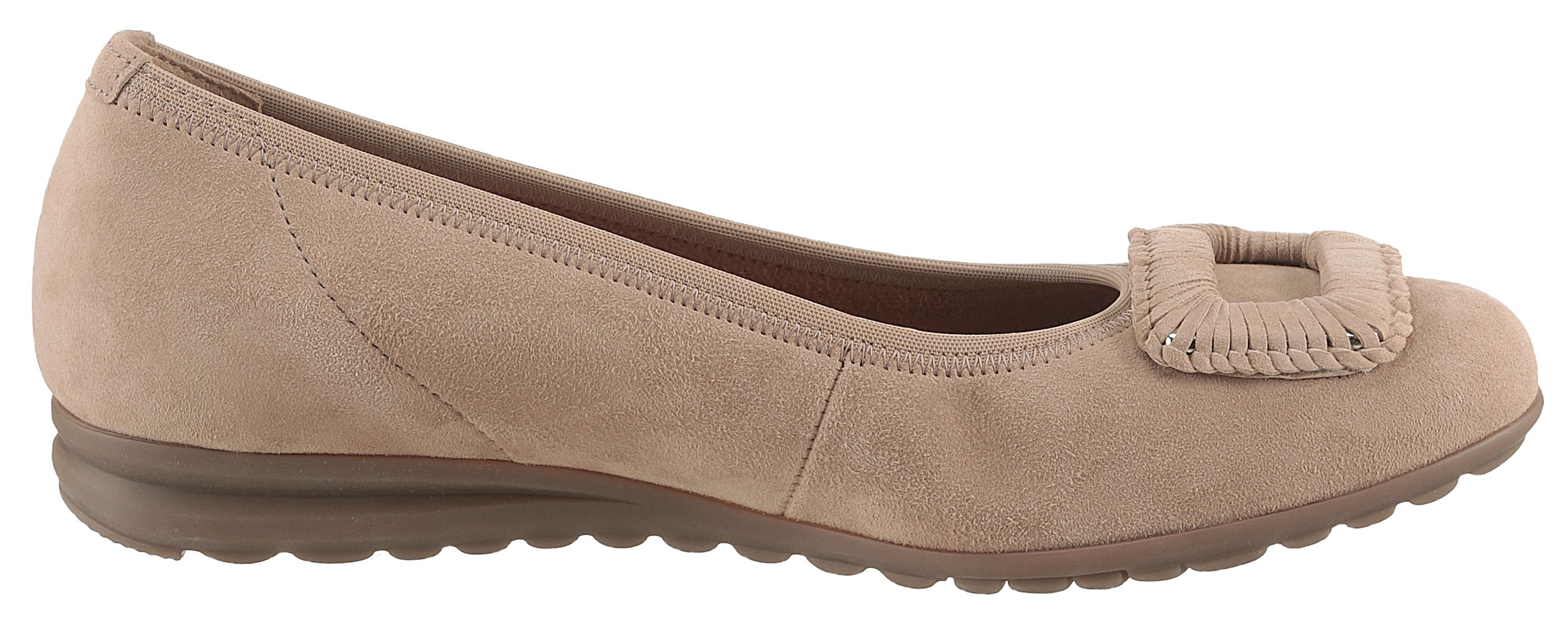 Gabor Ballerina »FLORENZ«, Bequemschuh, Businesschuh, Elastikeinfass, Komfortweite G (=weit)