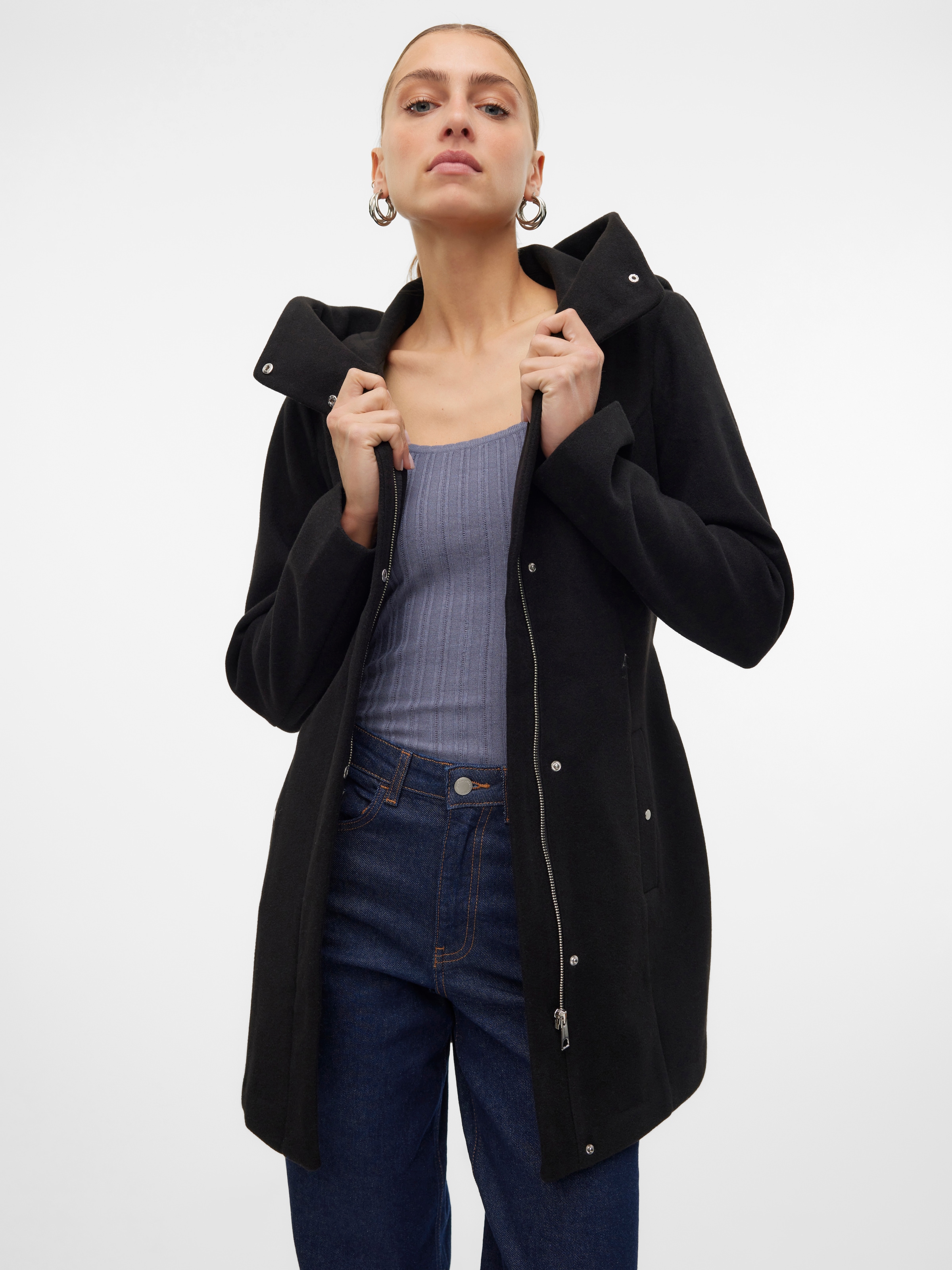 Vero Moda Langjacke »VMPOPLIVA JACKET GA BOO«, mit Kapuze