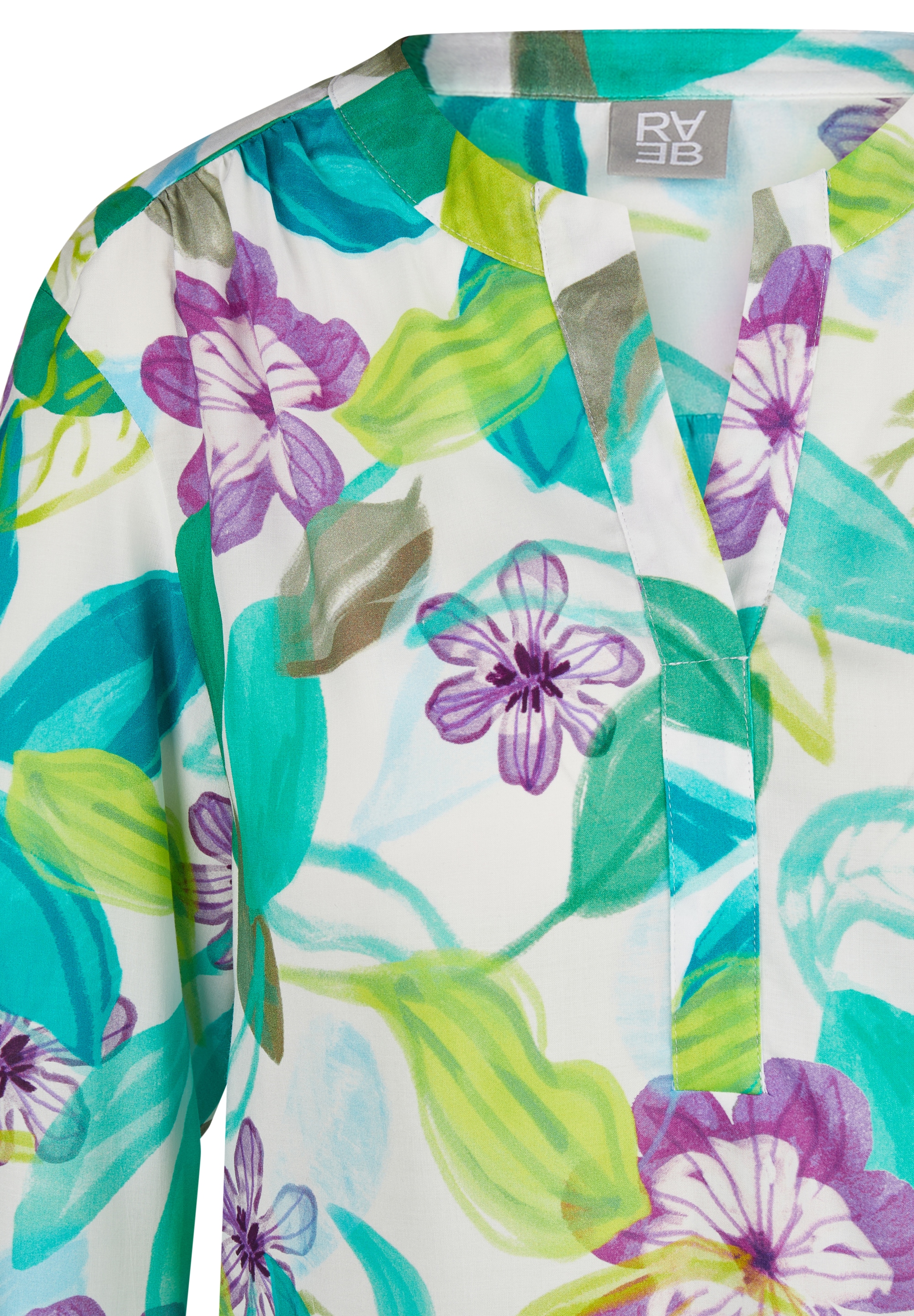 Rabe Druckbluse, mit 3/4 -Arm und floralem Muster