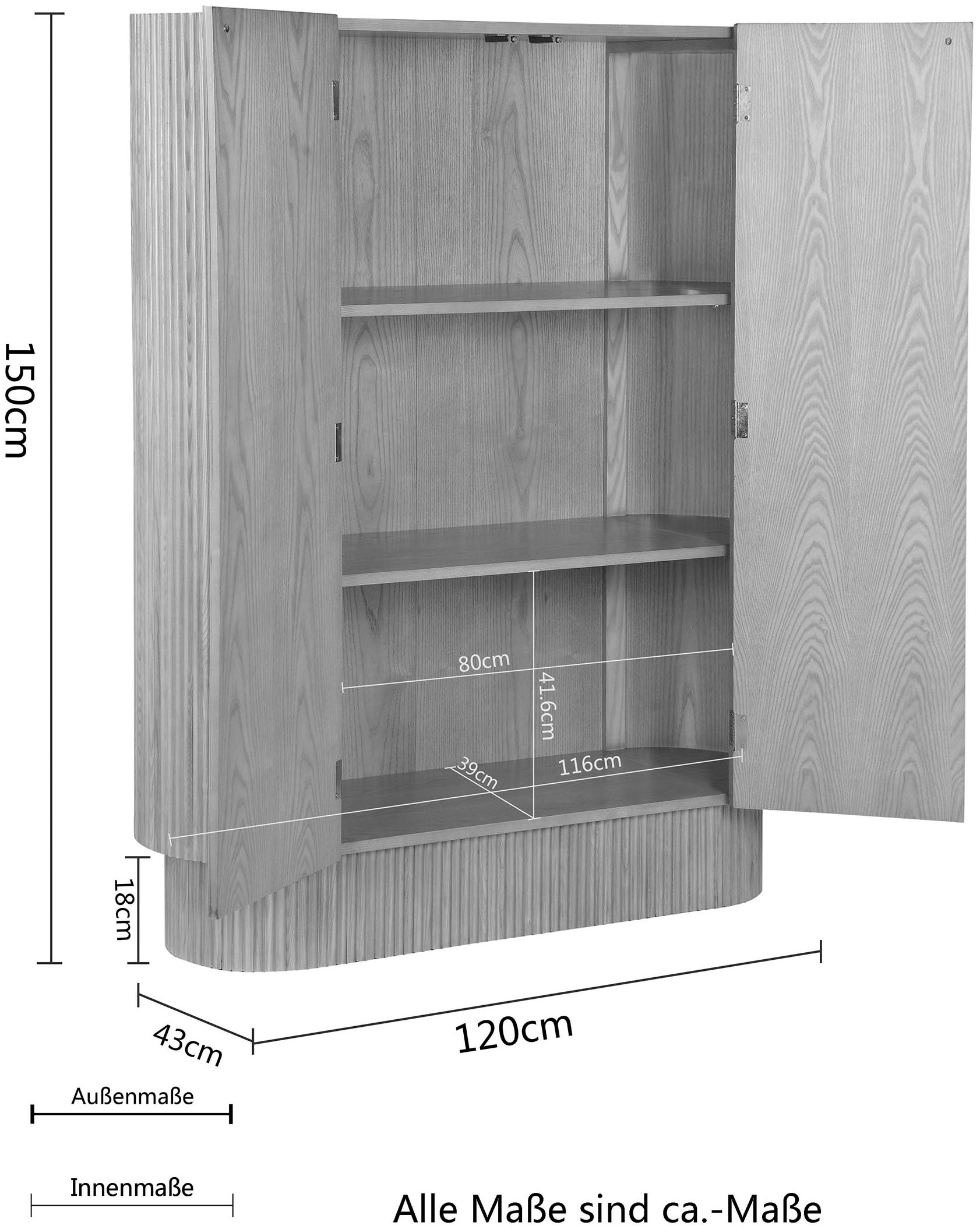 LeGer Home by Lena Gercke Highboard »Mariola«