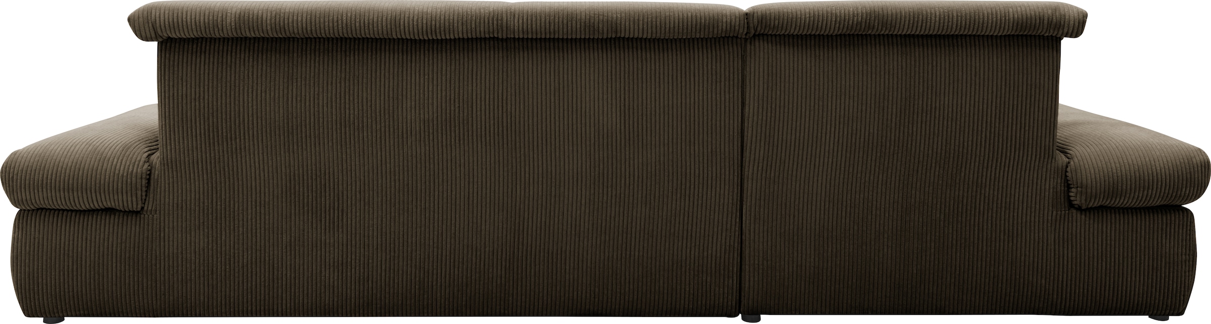 DOMO collection Ecksofa »Moric Luxus - B/T/H 300/172/80 cm, XXL-Format«, L-Form, 140kg Belastung/Sitz, in Cord, Chenille, Kunstleder