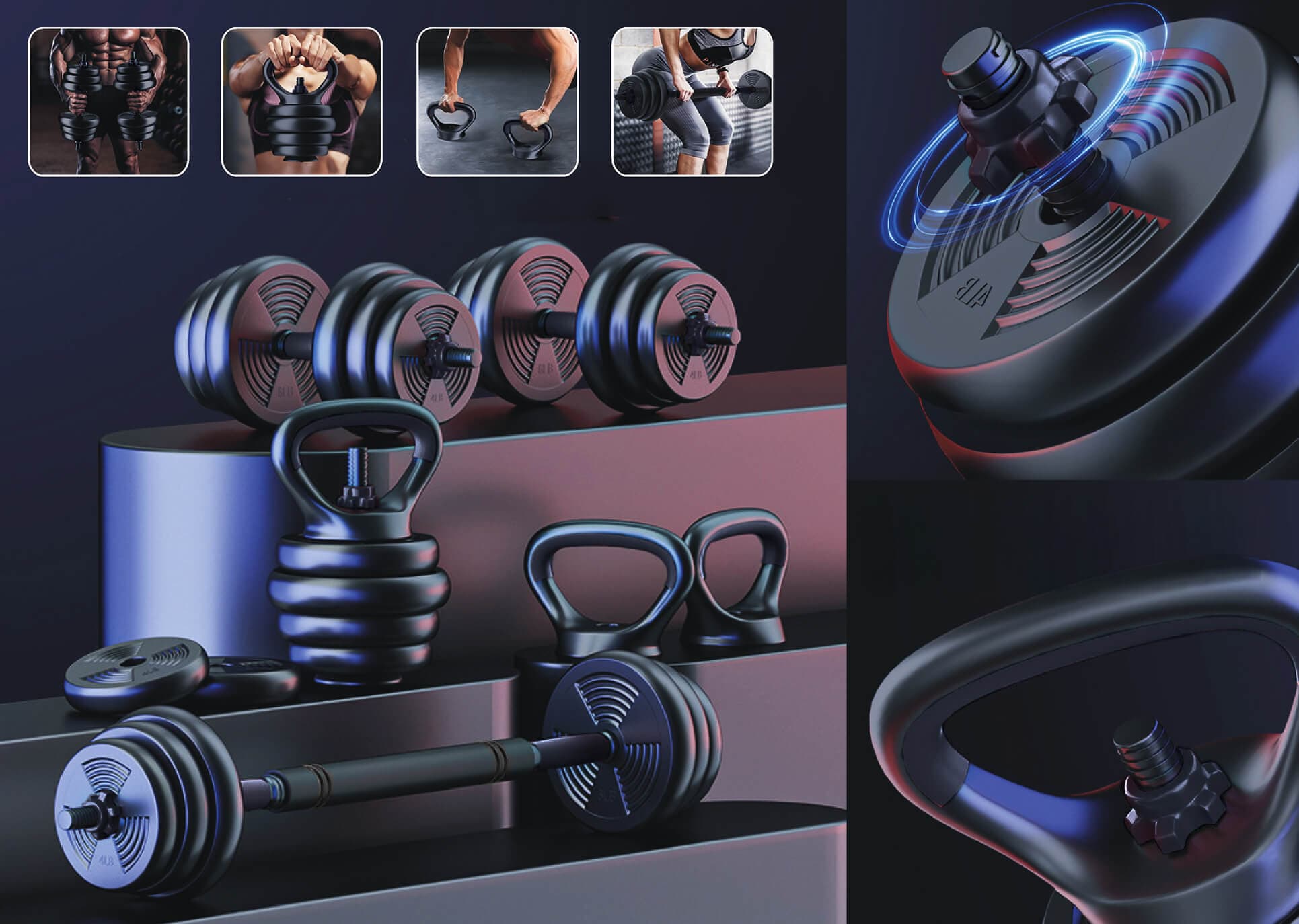 Christopeit Sport® Hantel-Set »ASG 20 kg« 20 kg Set, 