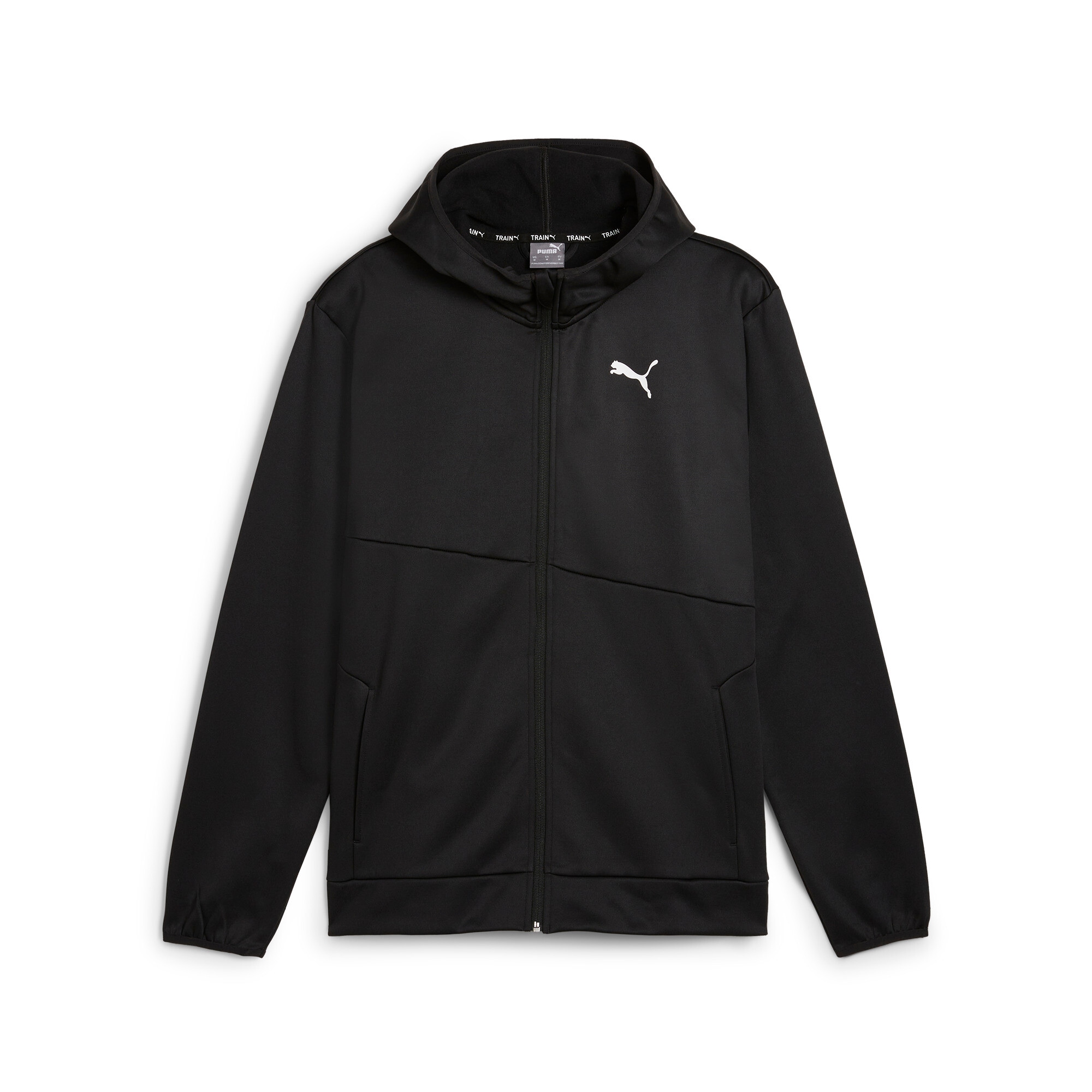 PUMA Trainingsjacke »TRAIN ALL DAY PWRFLEECE FULL ZIP« mit Kapuze