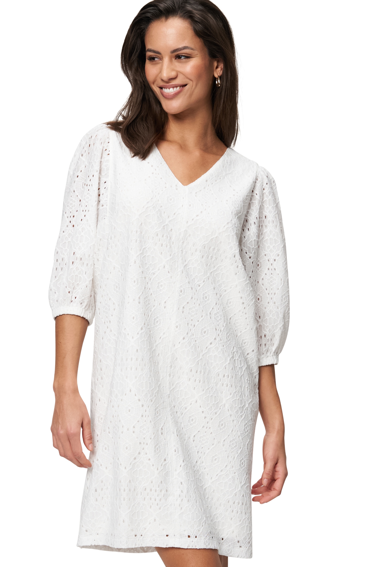 Zero Minikleid »Minikleid mit Lochmuster«