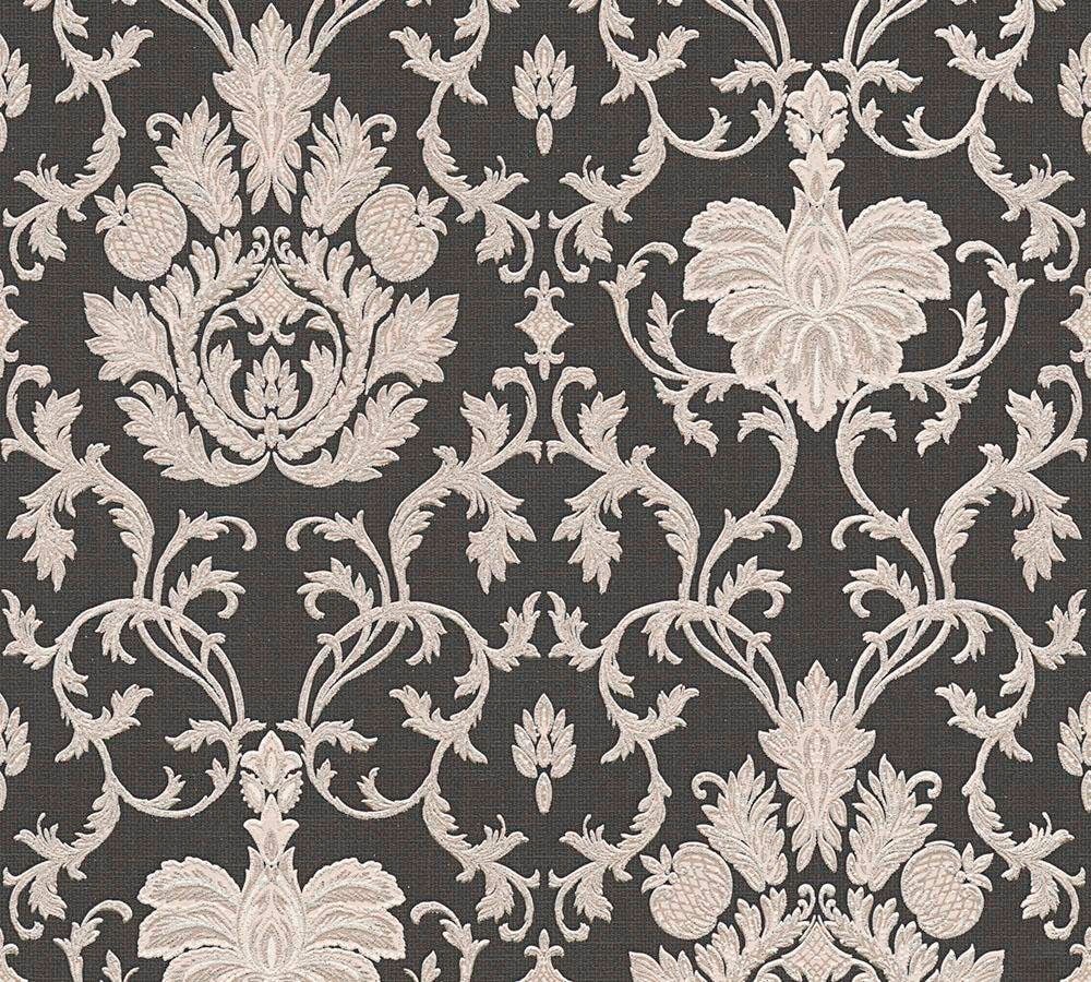 Strukturtapete »Belle Epoque«, ornamental-gemustert-floral-glänzend-metallic, Tapete...