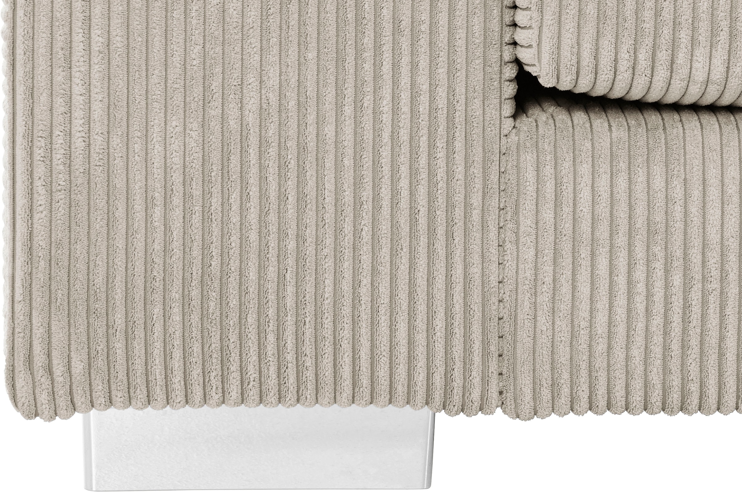Home affaire Big-Sofa »Vasco«, Breite 277 cm, inkl. 6-teiliges Kissenset, in Cord