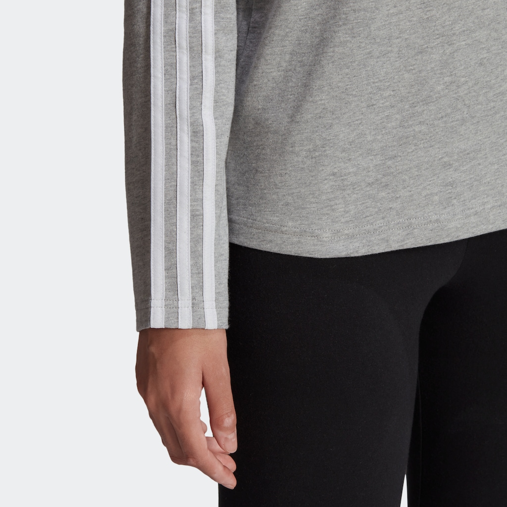 adidas Sportswear Langarmshirt »ESSENTIALS 3STREIFEN LONGSLEEVE«