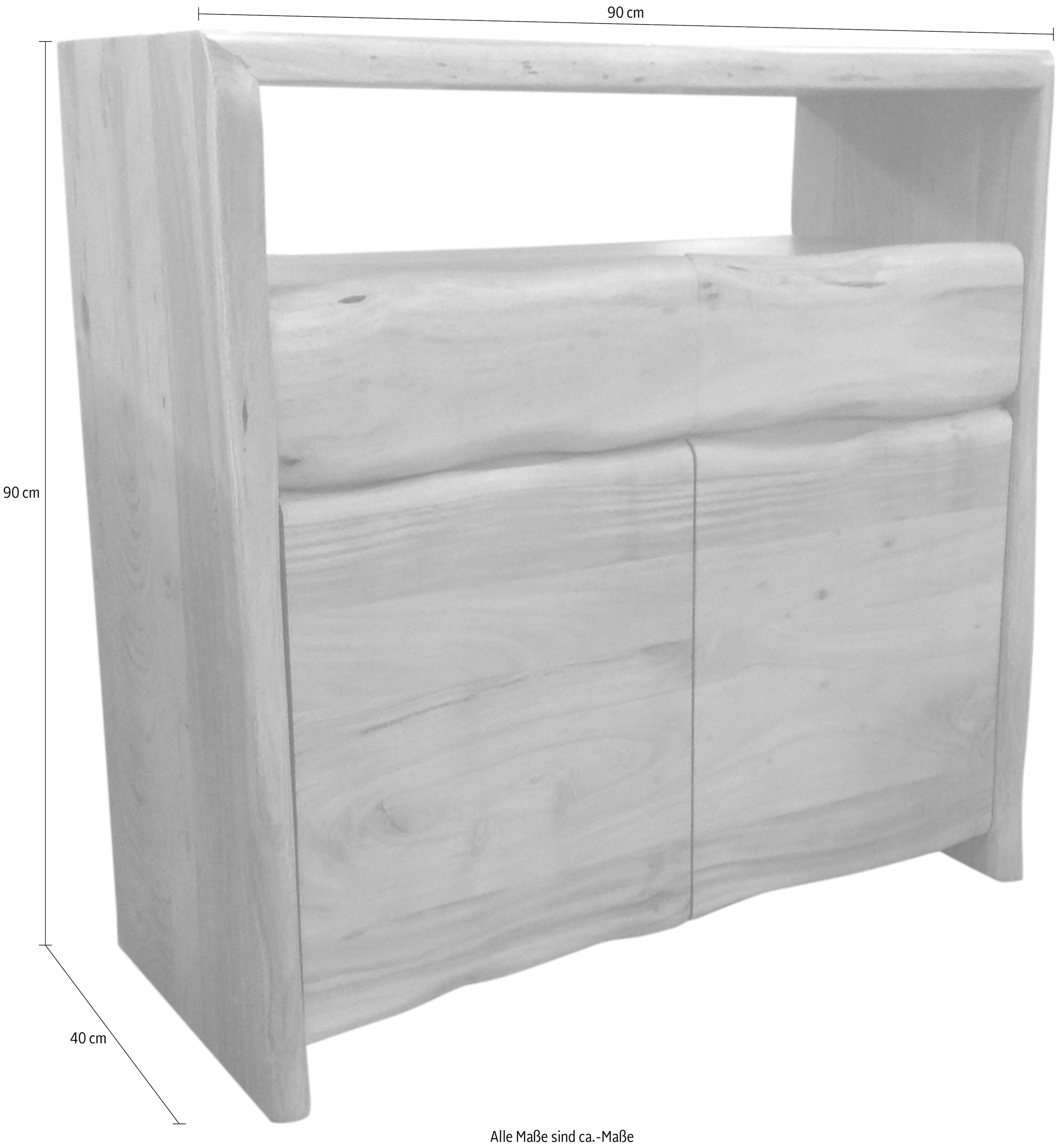 SIT Kommode »Albero«, massive Akazie, mit Baumkante