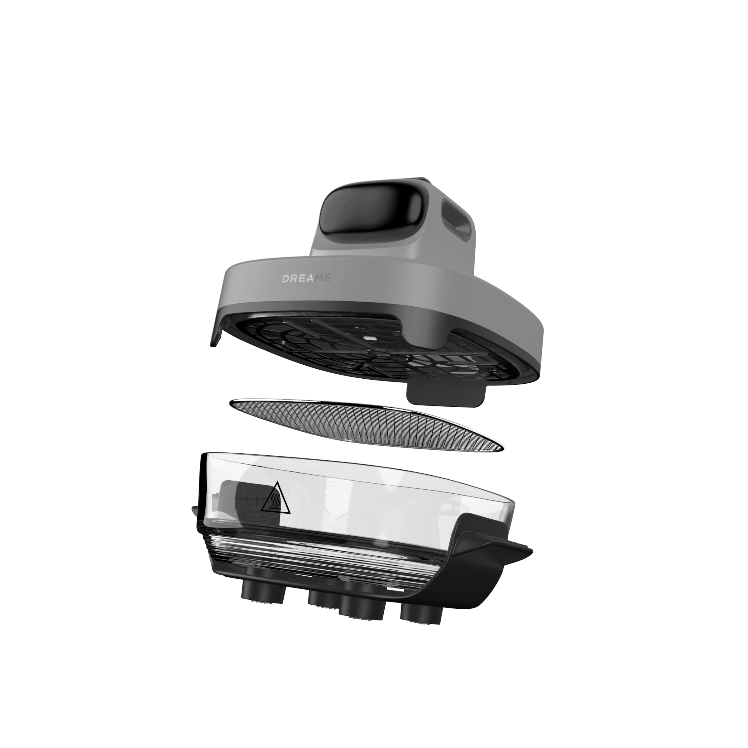 Dreame Heißluftfritteuse »Tasti PT60« 1500 W 2 Glasbehälter, 1500 Watt, Fritierplatte