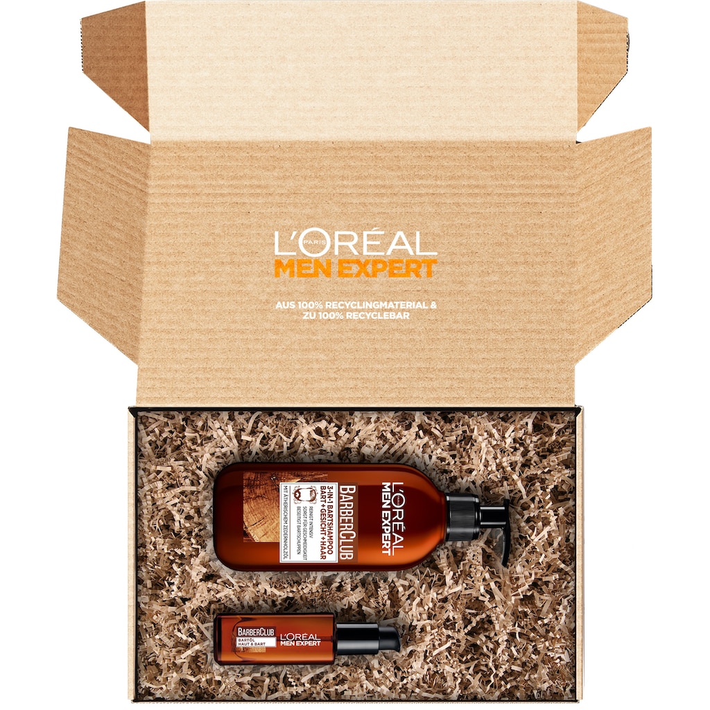 L'ORÉAL PARIS MEN EXPERT Bartpflege-Set »Barber Box«, (2 tlg.)