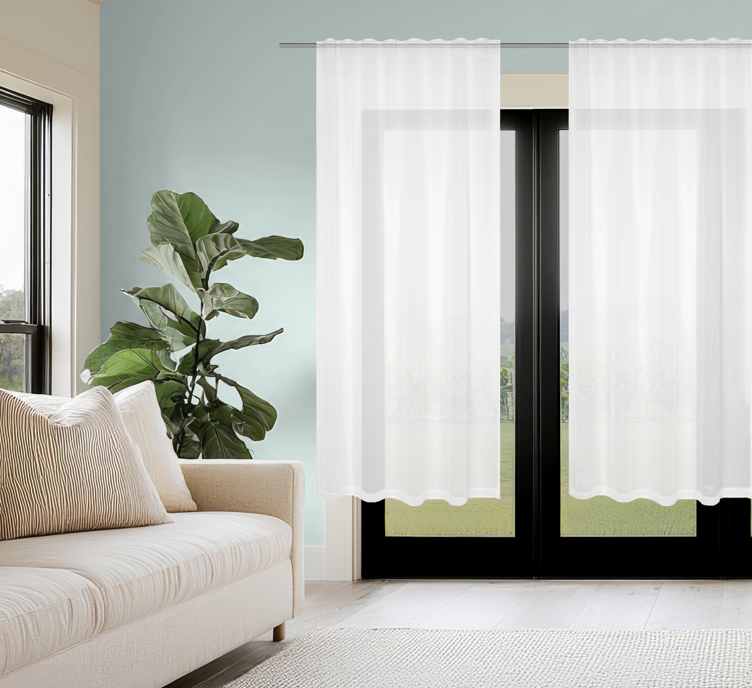 HOME WOHNIDEEN Gardine »DOLLY«, (2 St.), transparent