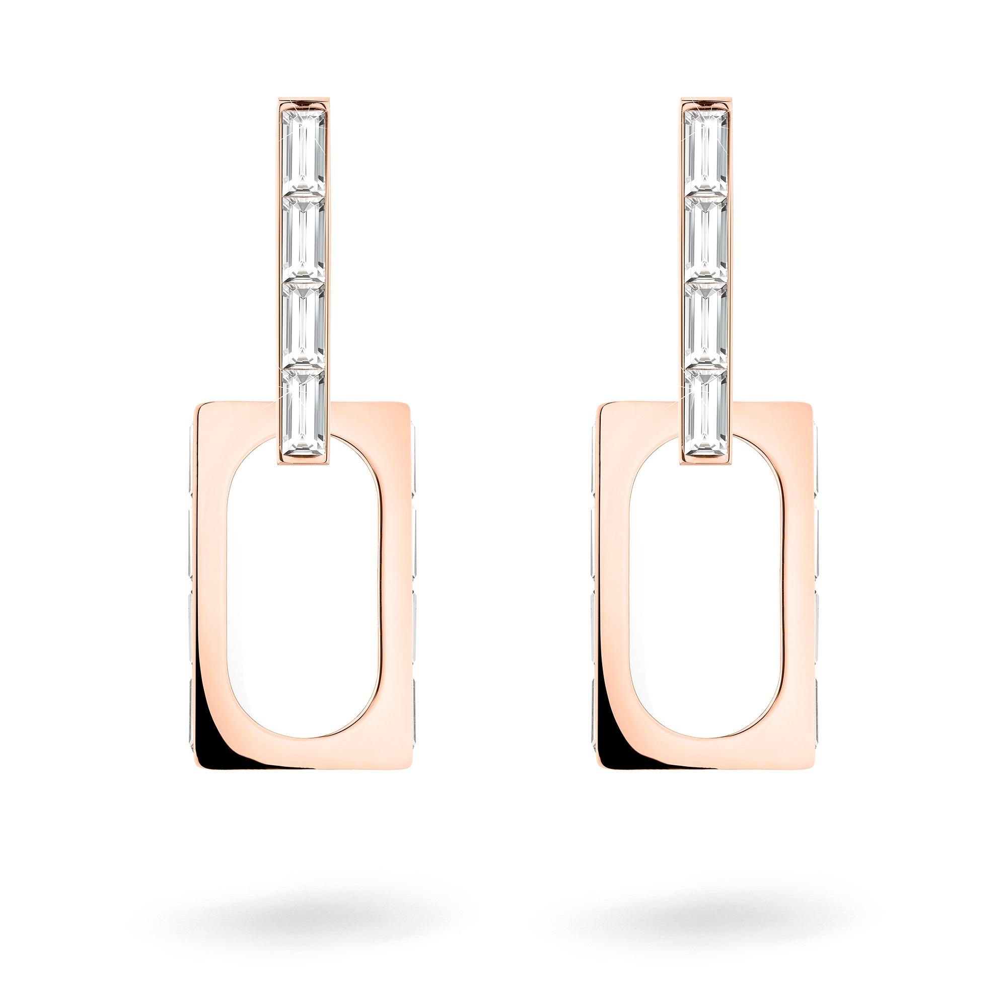 Liebeskind Berlin Paar Creolen »Schmuck Geschenk Edelstahl Ohrringe Sparkling Link« mit Zirkonia (synth.)