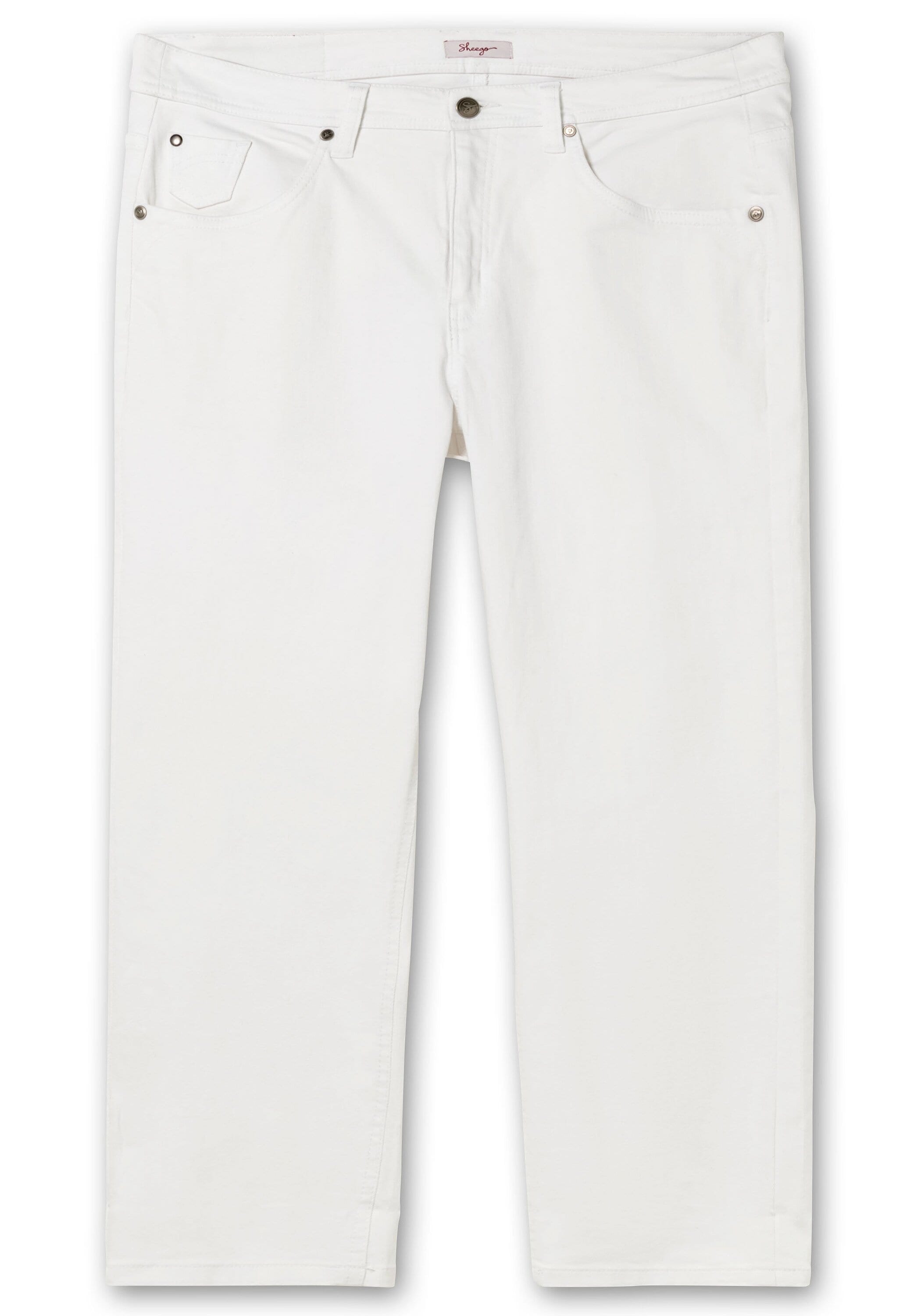 Sheego Stretch-Jeans »Schmale 7/8-Jeans mit Kontrasttape innen am Saum«