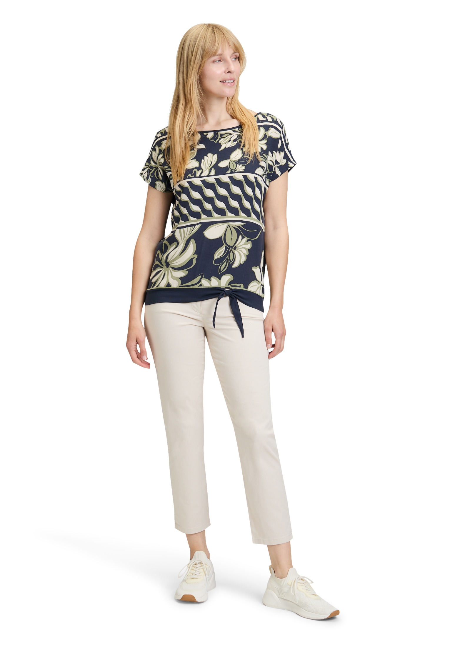 Betty Barclay Kurzarmshirt »Basic Shirt mit Schleifenknoten«