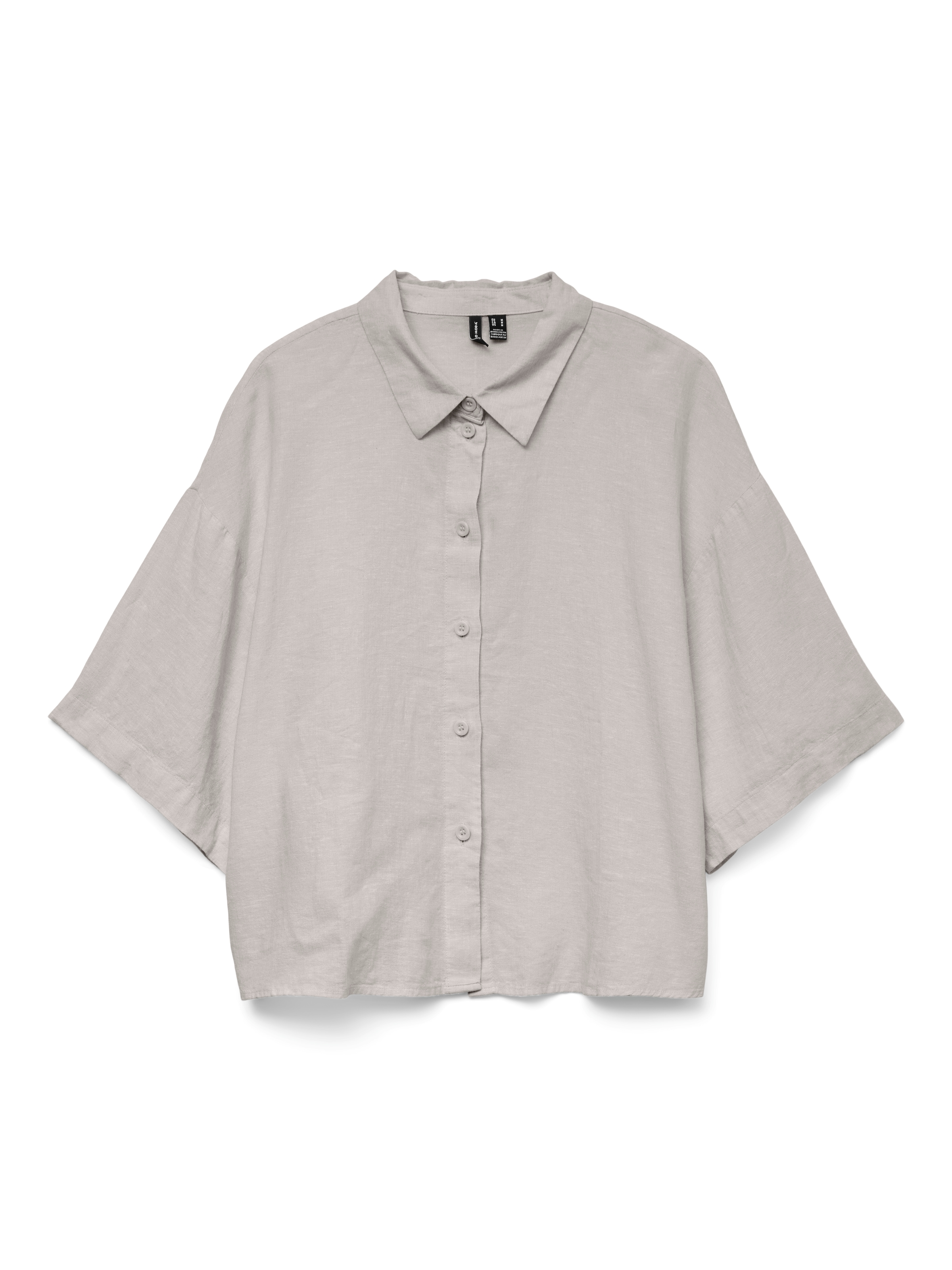 Vero Moda Hemdbluse »VMLINN LINEN 2/4 SHORT SHIRT WVN NOOS«
