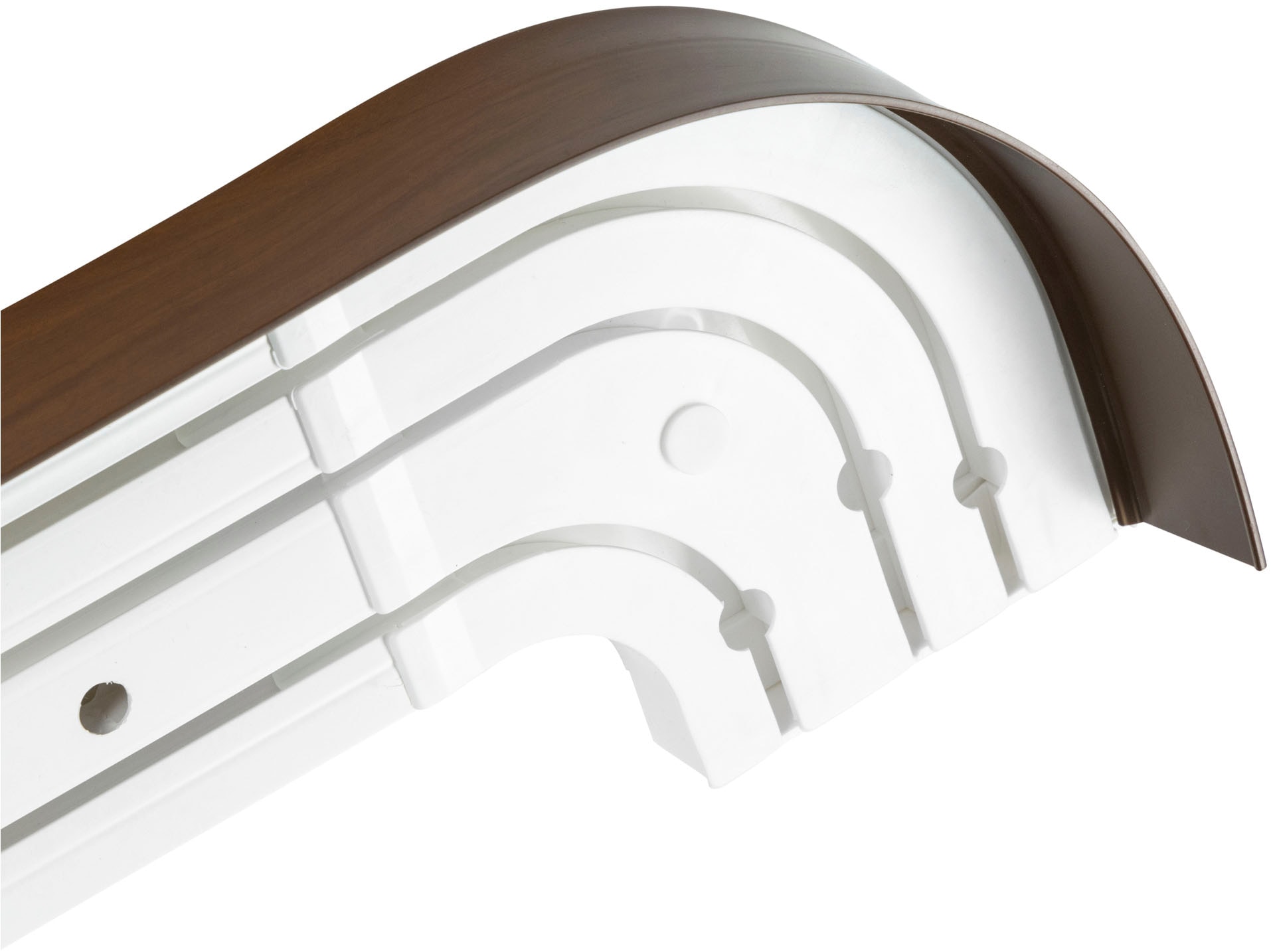SN DECO GROUP Gardinenschiene »SH3«, 3 läufig-läufig, Fixmaß, mit Blende 5 cm