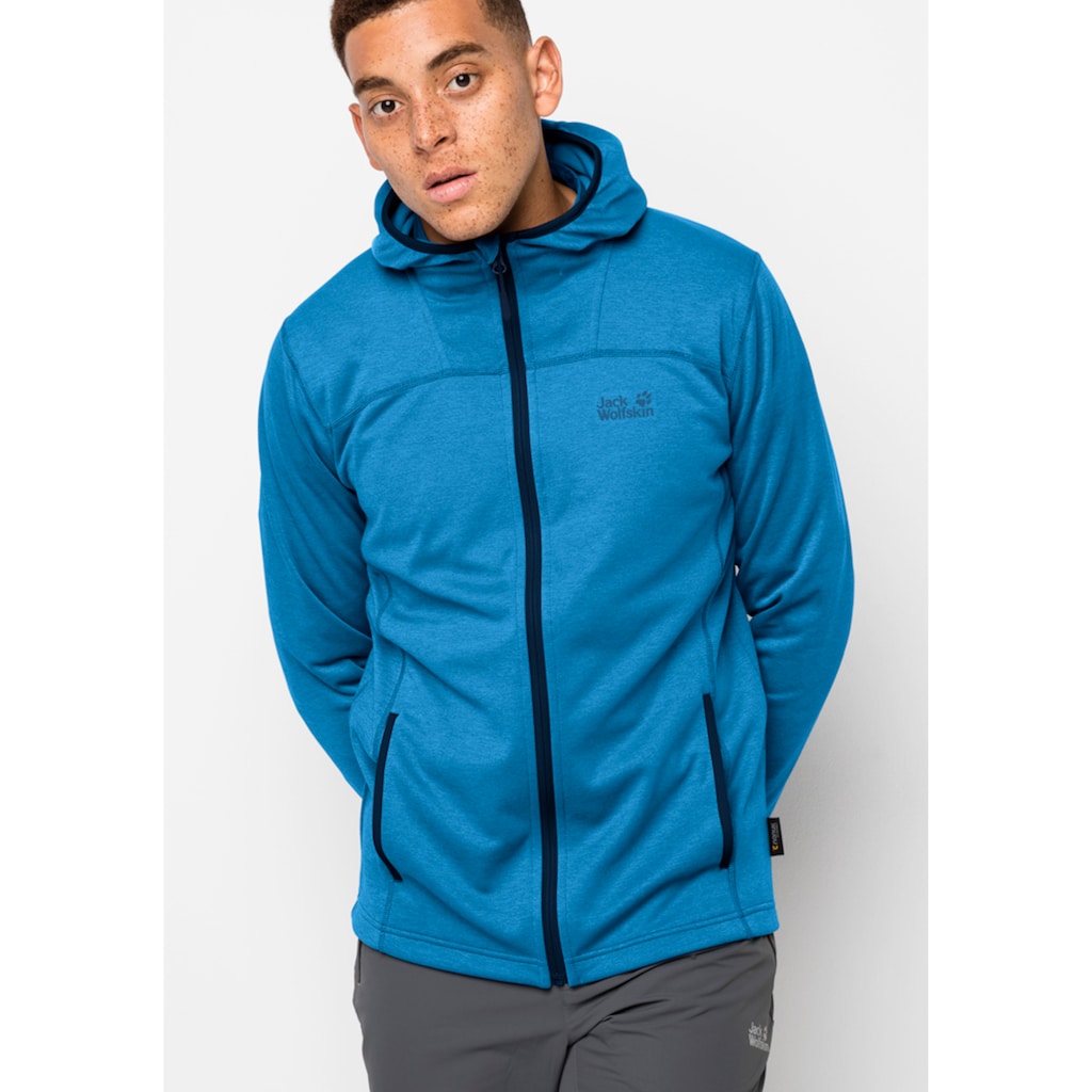 Jack Wolfskin Kapuzenfleecejacke »HORIZON HOODED JACKET M«, mit Kapuze