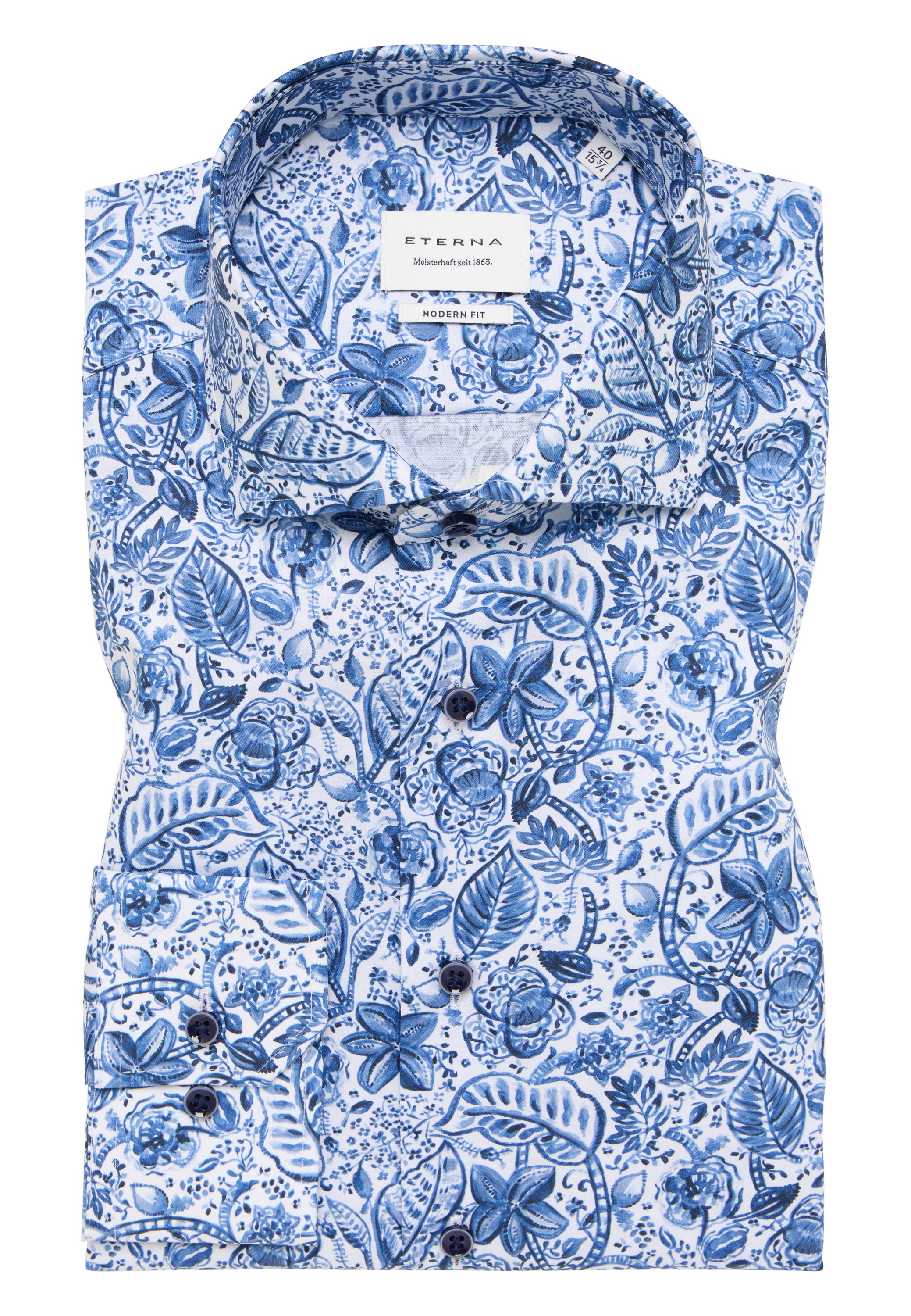 Eterna Langarmhemd »MODERN FIT« NON IRON (bügelfrei)