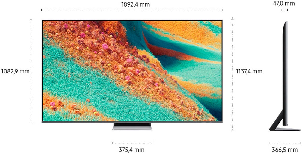 Samsung QLED-Fernseher »GQ85QN85FAU« 214 cm/85 ″ Smart-TV NQ HDR+, 4K AI Upscaling, Dolby Atmos & AI Sound, Gaming bis zu 144Hz