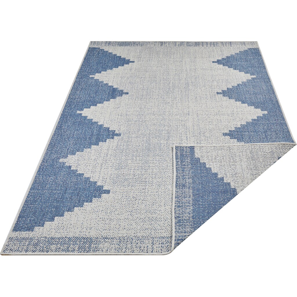 freundin Home Collection Teppich »Diona«, rechteckig, In-und Outdoor geeignet, Strapazierfähig und pflegeleicht, Flachgewebe